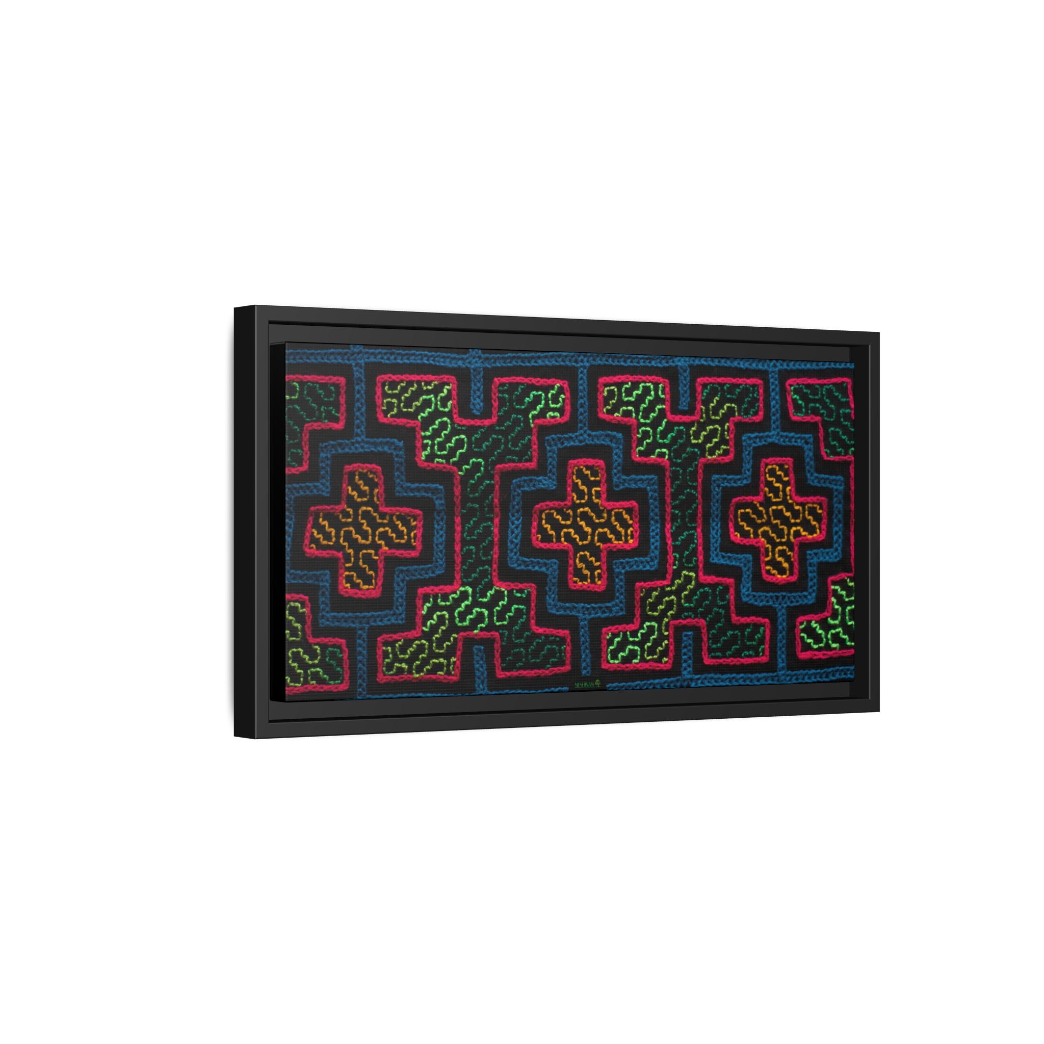 Canvas Shipibo Art – Moatian Kené – Icaro of the Amazonian rivers