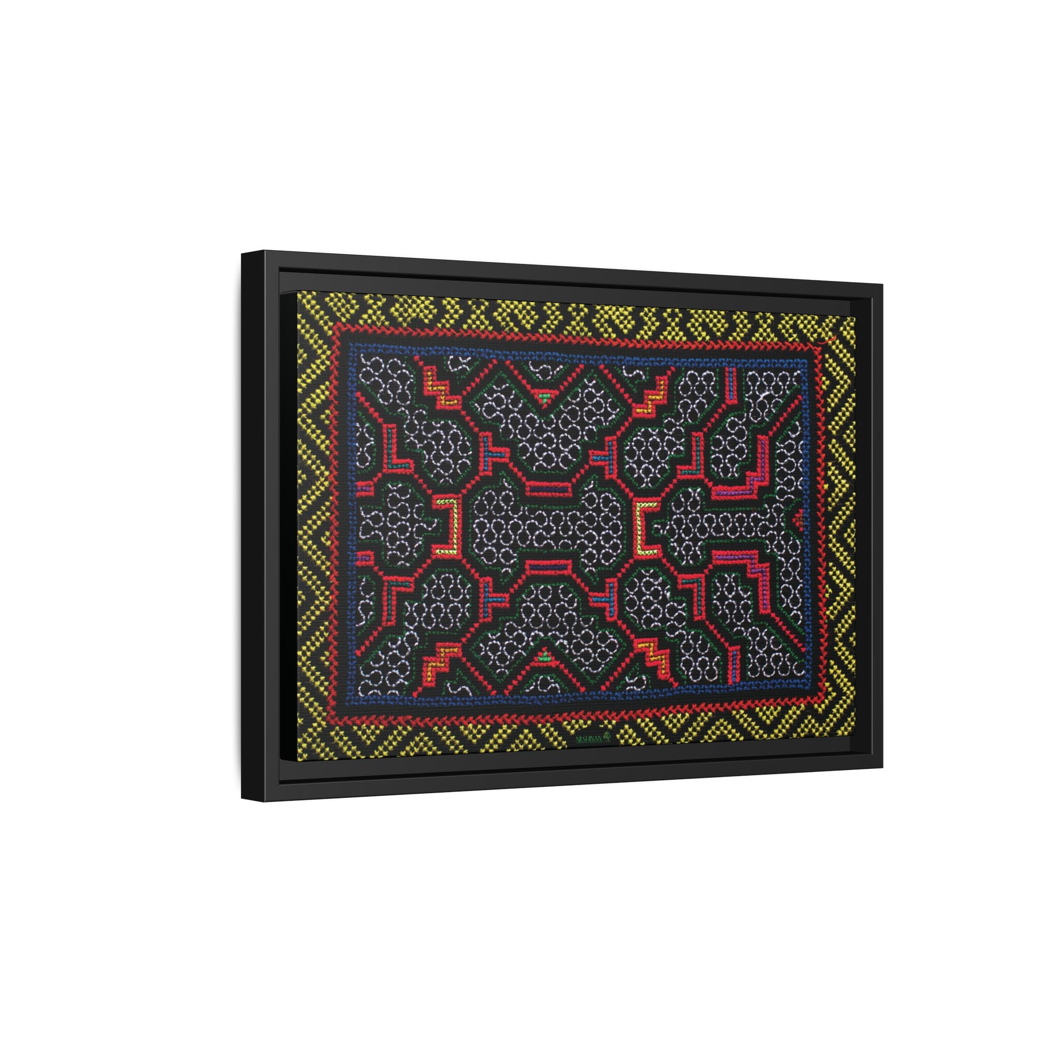 Canvas Shipibo Art – Xao Kené – Icaro of light and gratitude