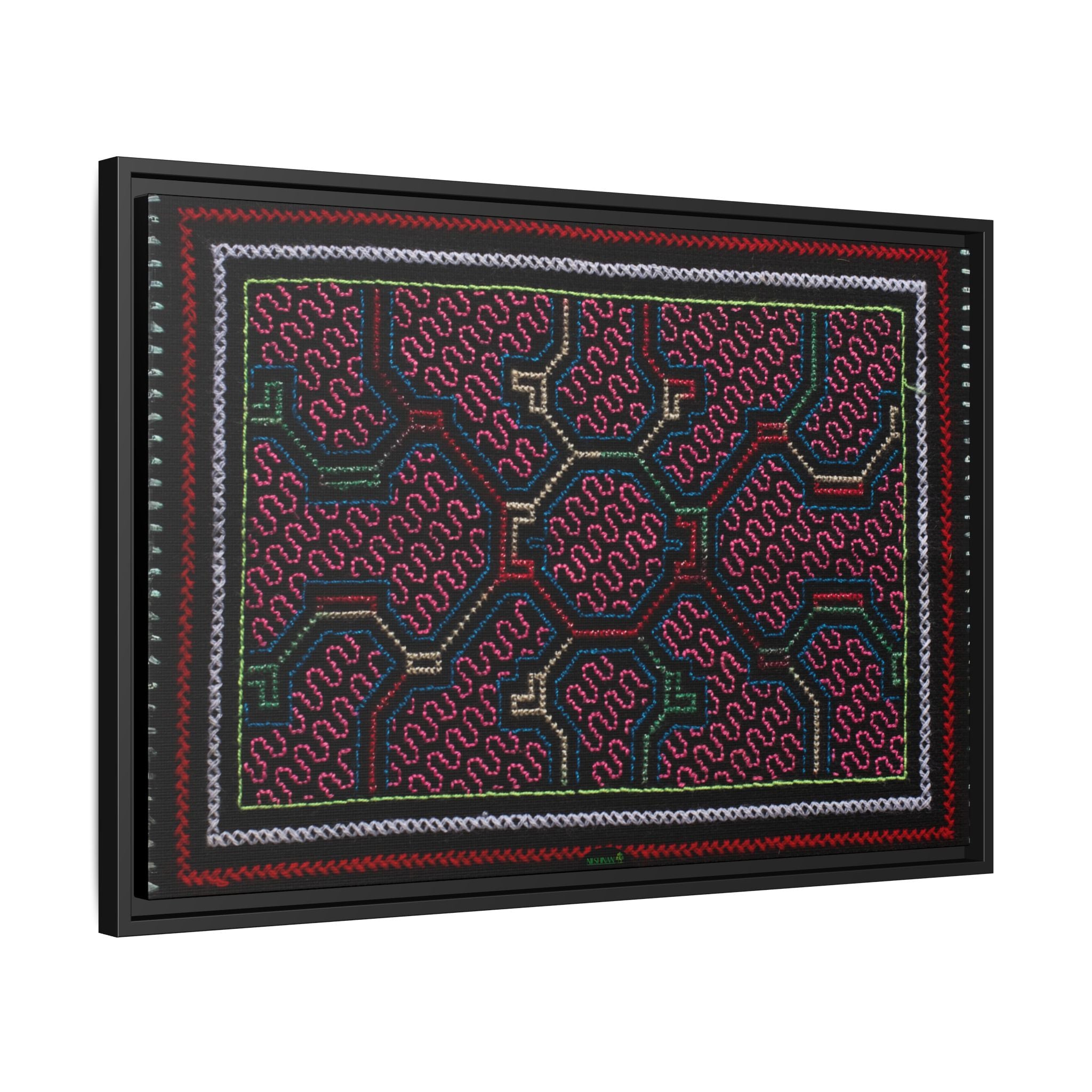 Canvas Shipibo Art – Metax Kené – Icaro of the medicine trees