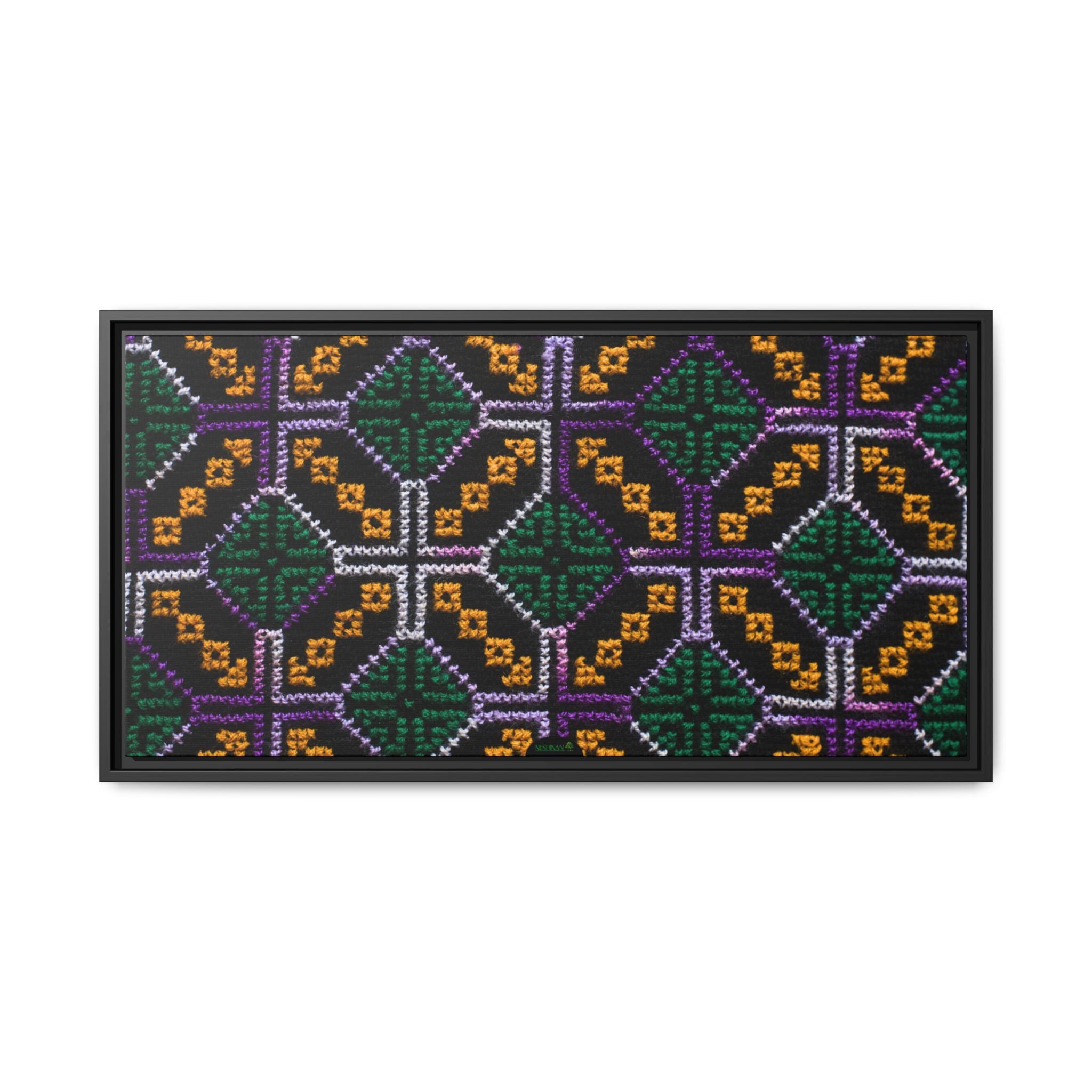 Canvas Shipibo Art – Petó Kené – Icaro of the forest and sky