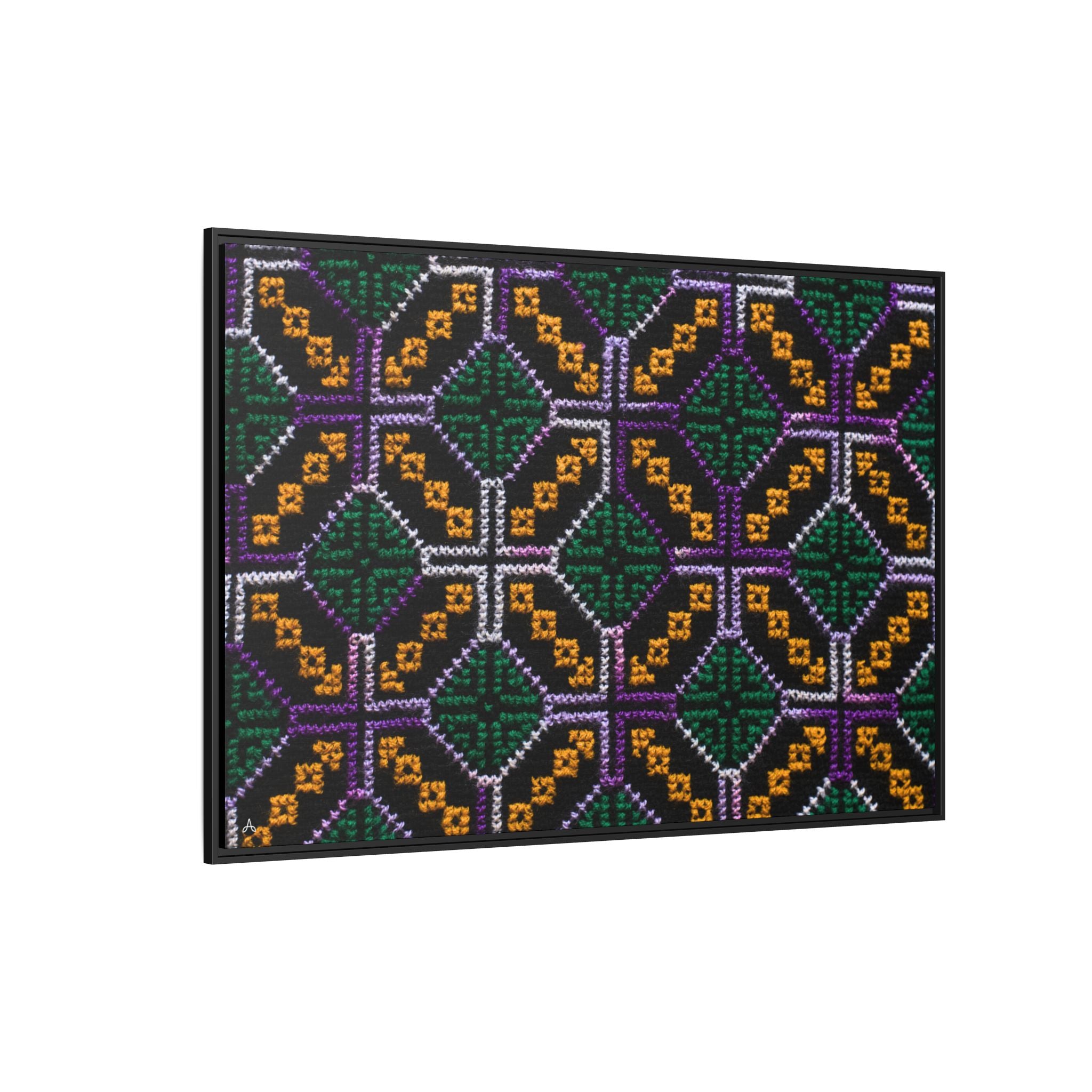 Canvas Shipibo Art – Petó Kené – Icaro of the forest and sky