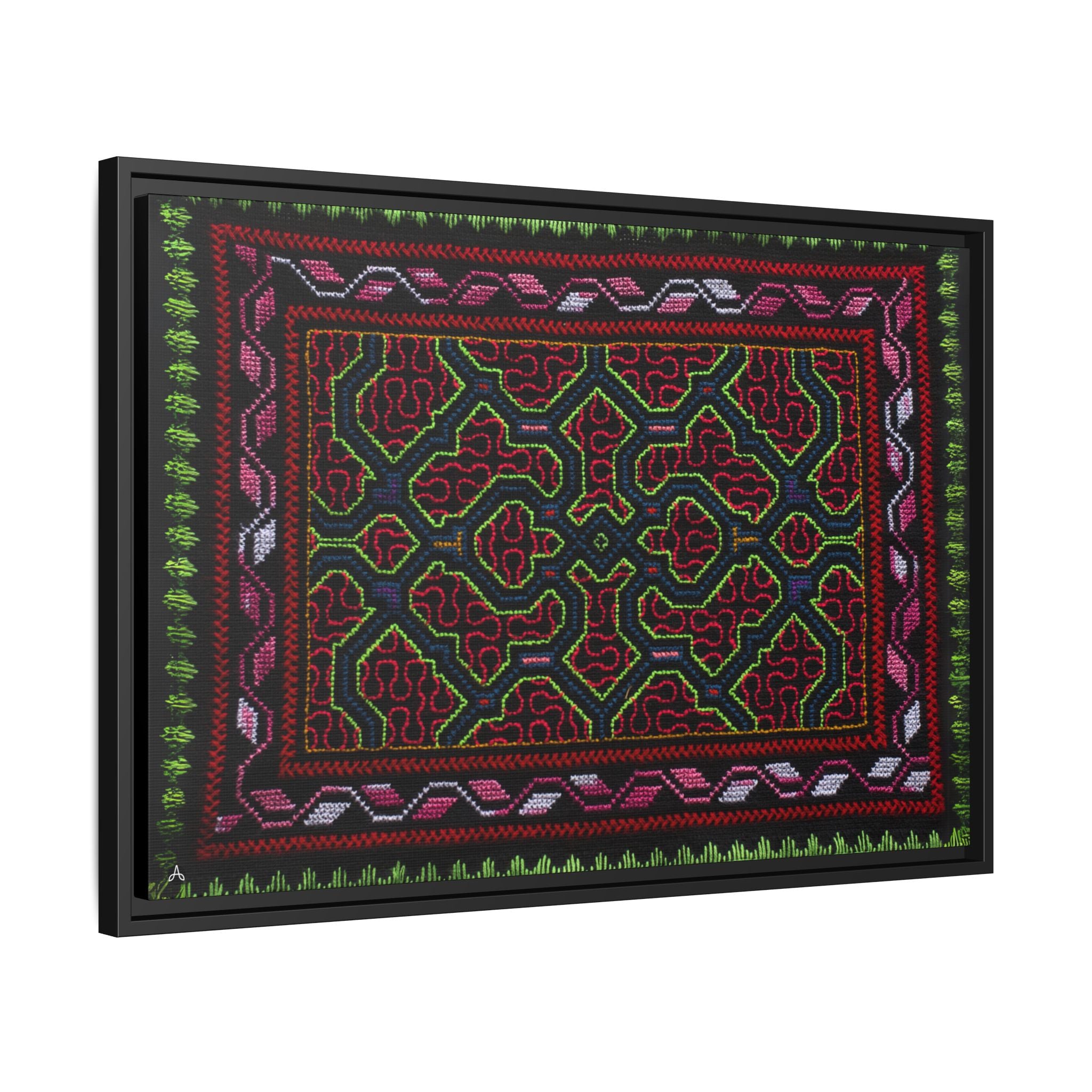 Canvas Shipibo Art – Sanken Kené – Icaro of all elements