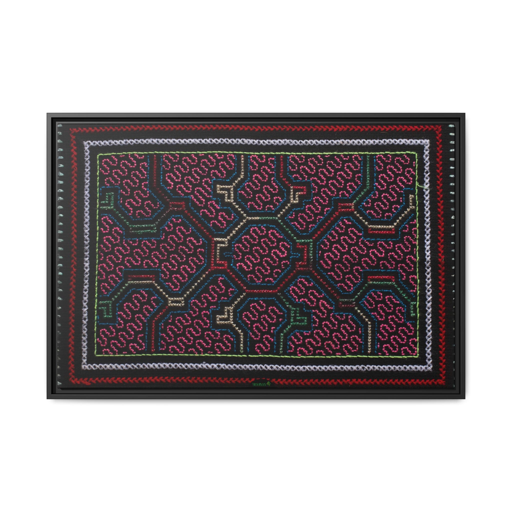 Canvas Shipibo Art – Metax Kené – Icaro of the medicine trees