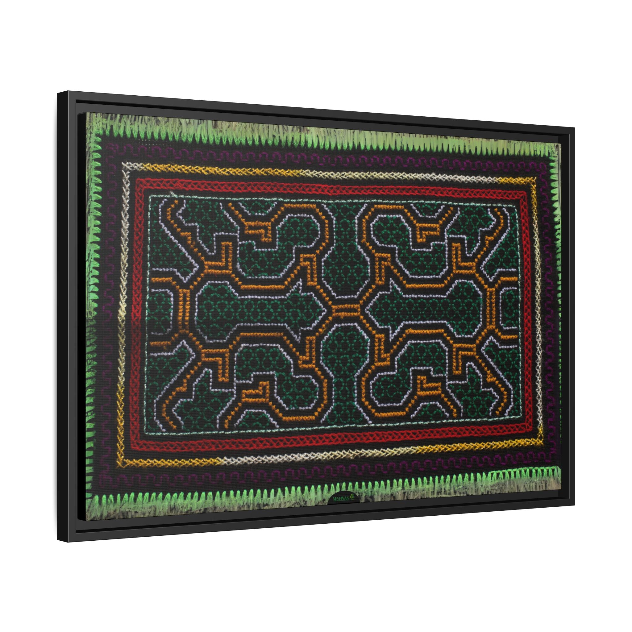 Canvas Shipibo Art – Metax Kené – Icaro of the trees