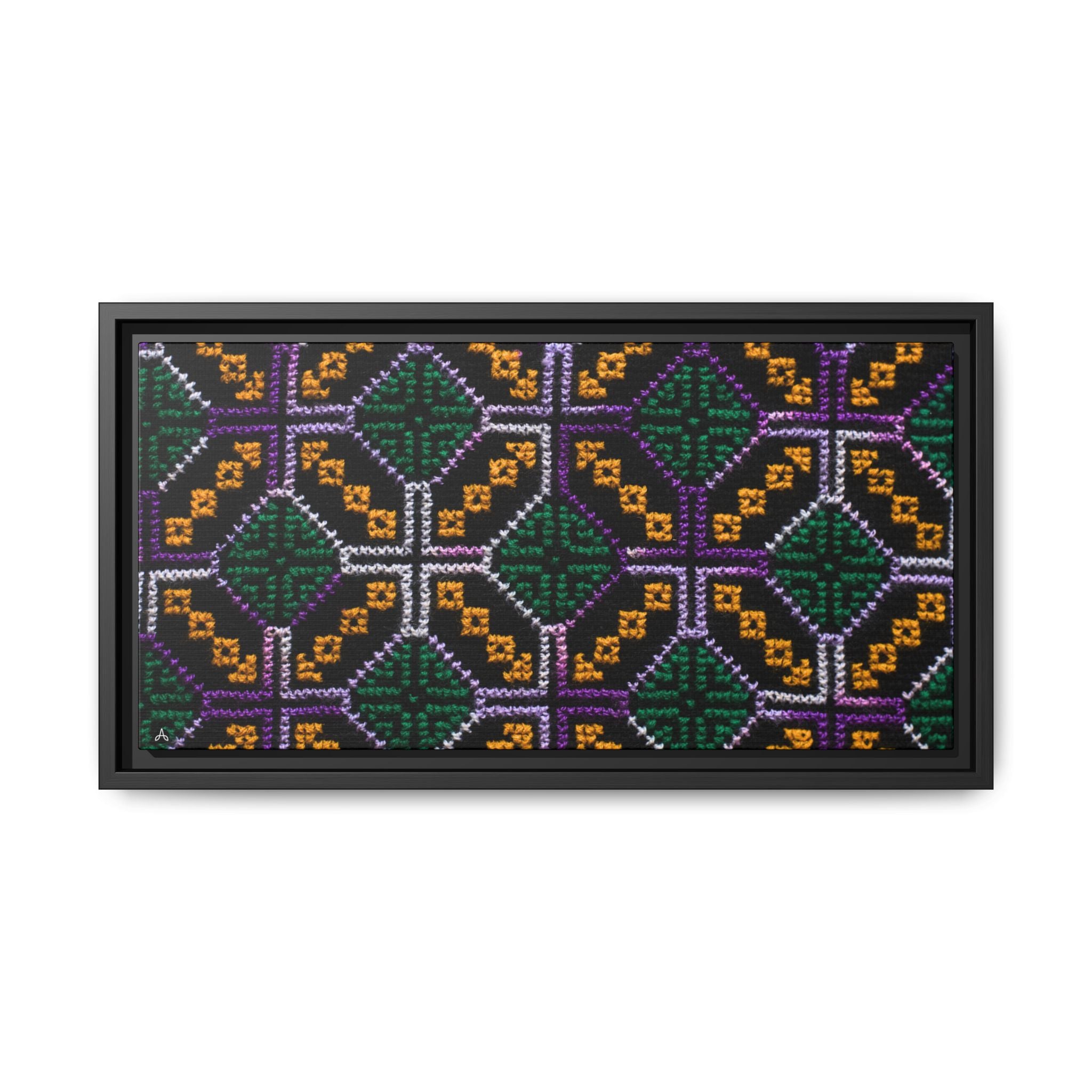 Canvas Shipibo Art – Petó Kené – Icaro of the forest and sky