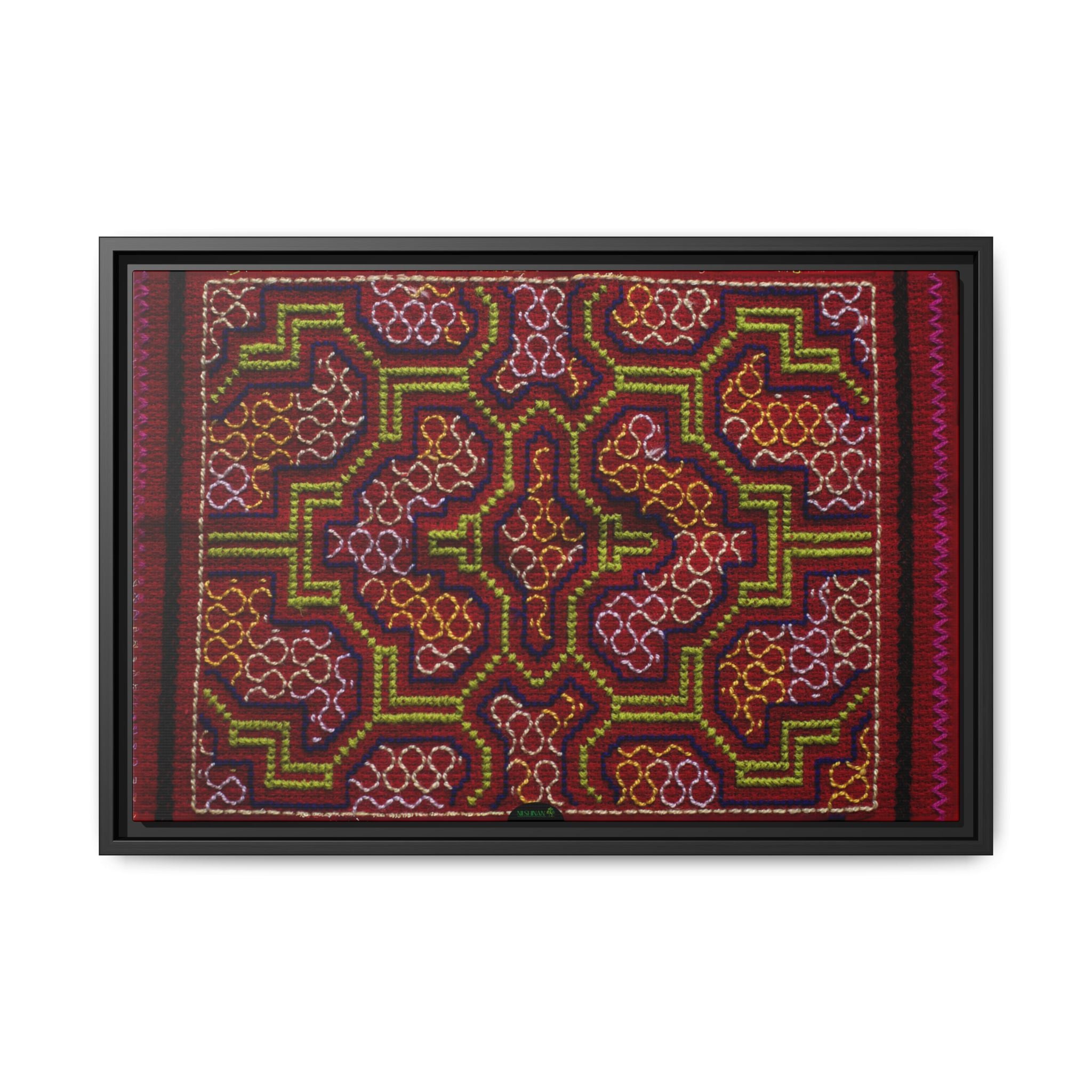 Canvas Shipibo Art – Mayá Kené – Icaro of the new lineages