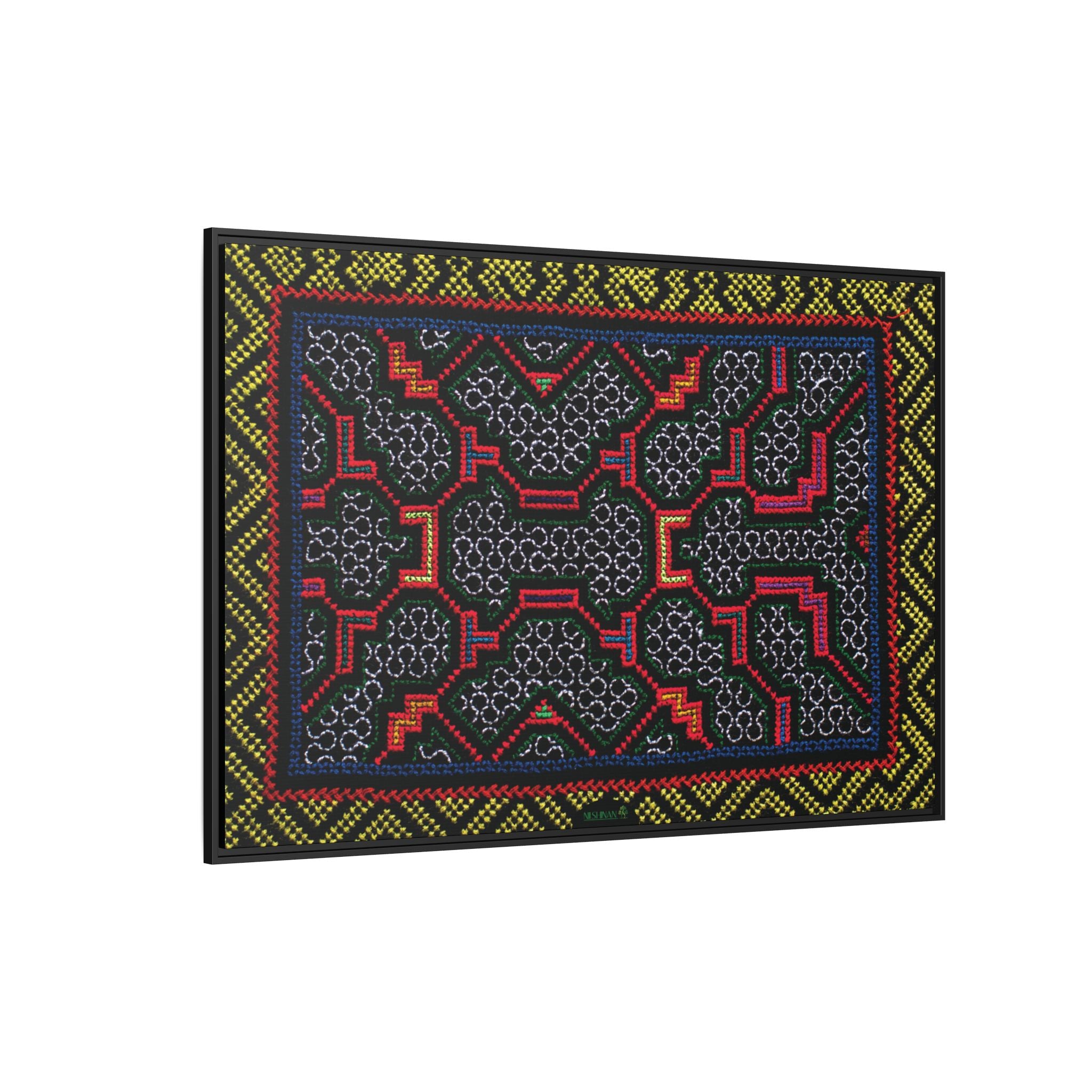 Canvas Shipibo Art – Xao Kené – Icaro of light and gratitude