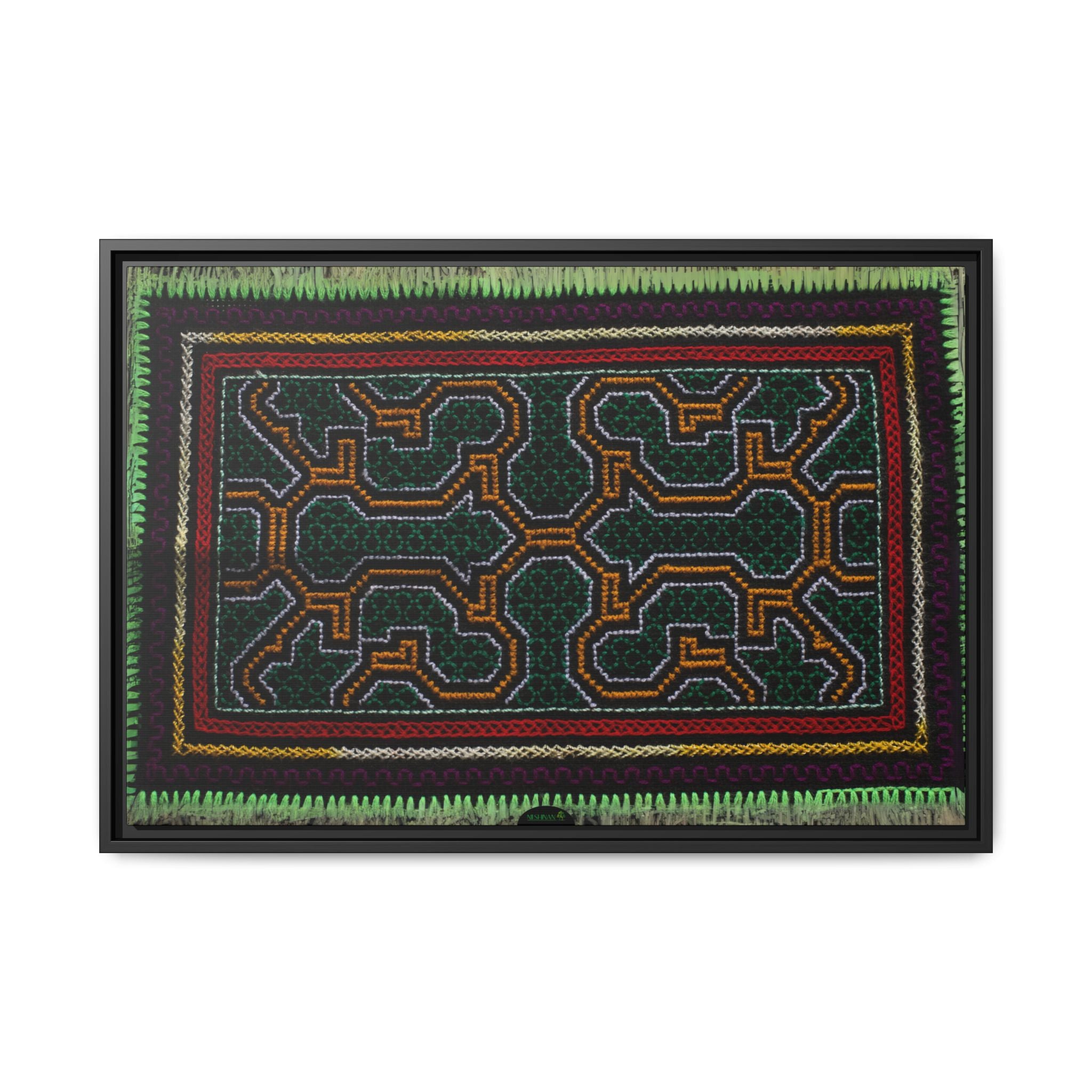 Canvas Shipibo Art – Metax Kené – Icaro of the trees