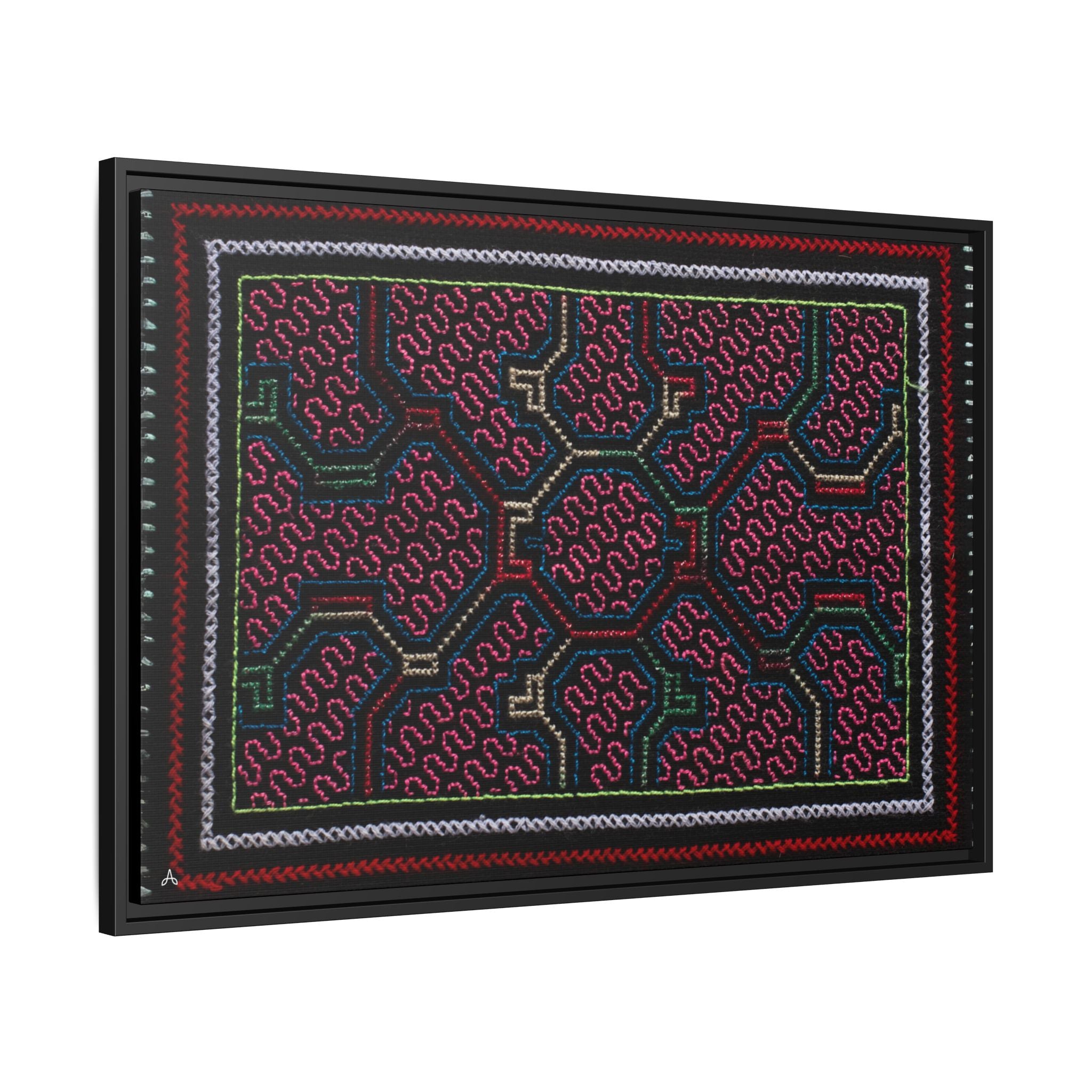 Canvas Shipibo Art – Metax Kené – Icaro of the medicine trees