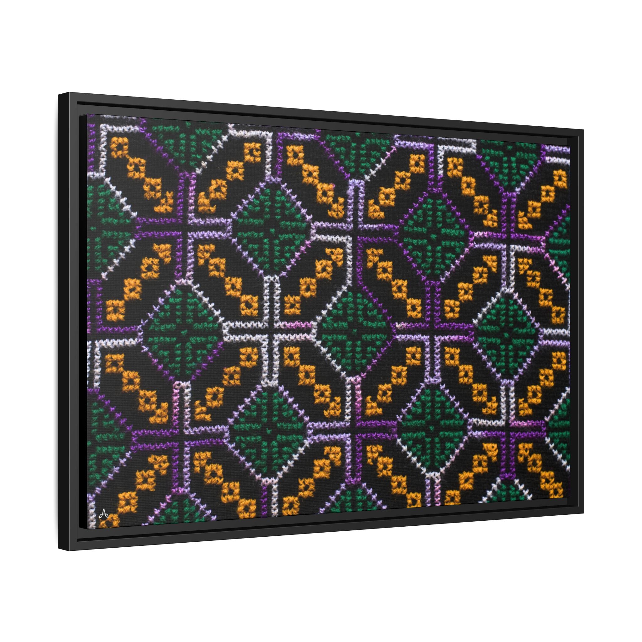 Canvas Shipibo Art – Petó Kené – Icaro of the forest and sky