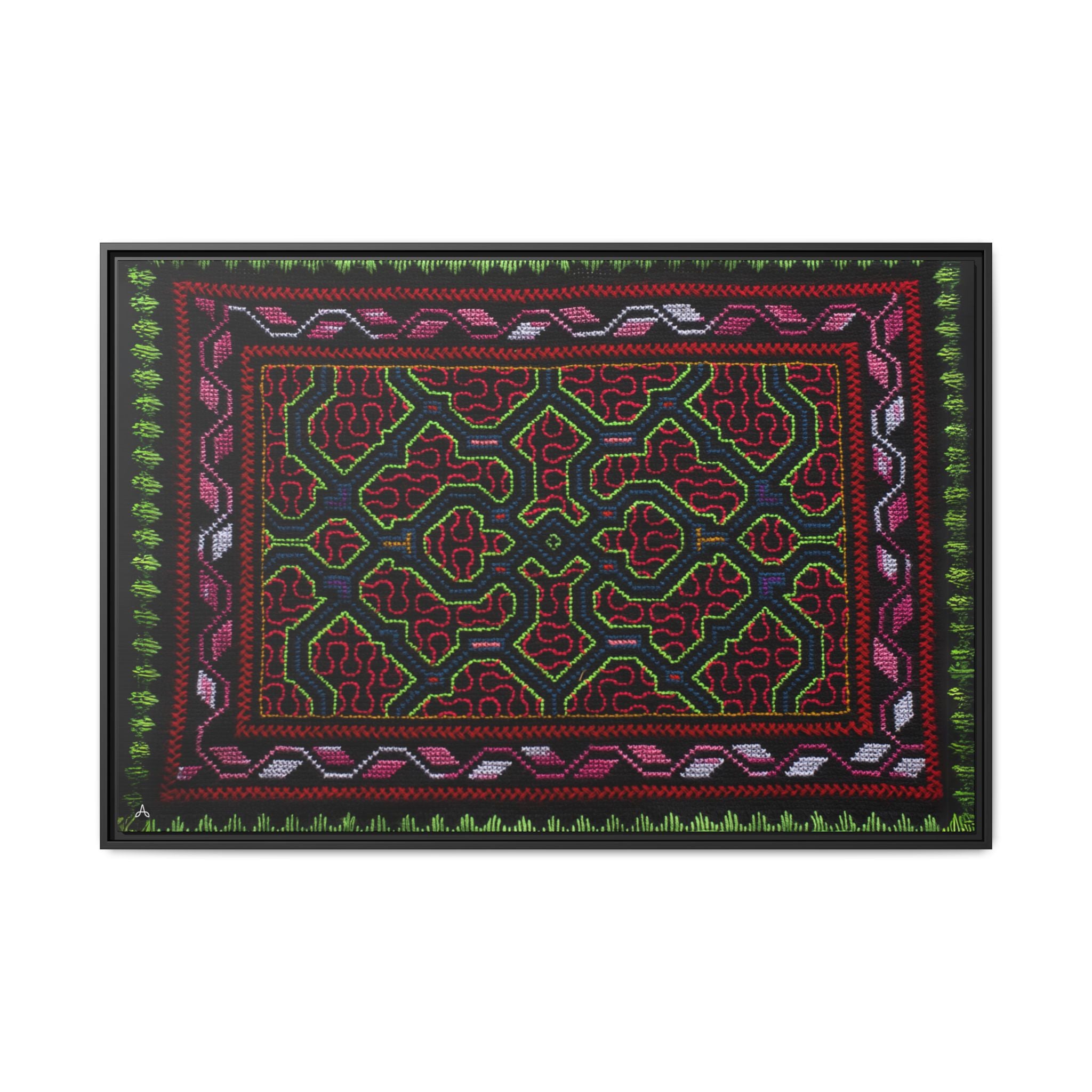 Canvas Shipibo Art – Sanken Kené – Icaro of all elements