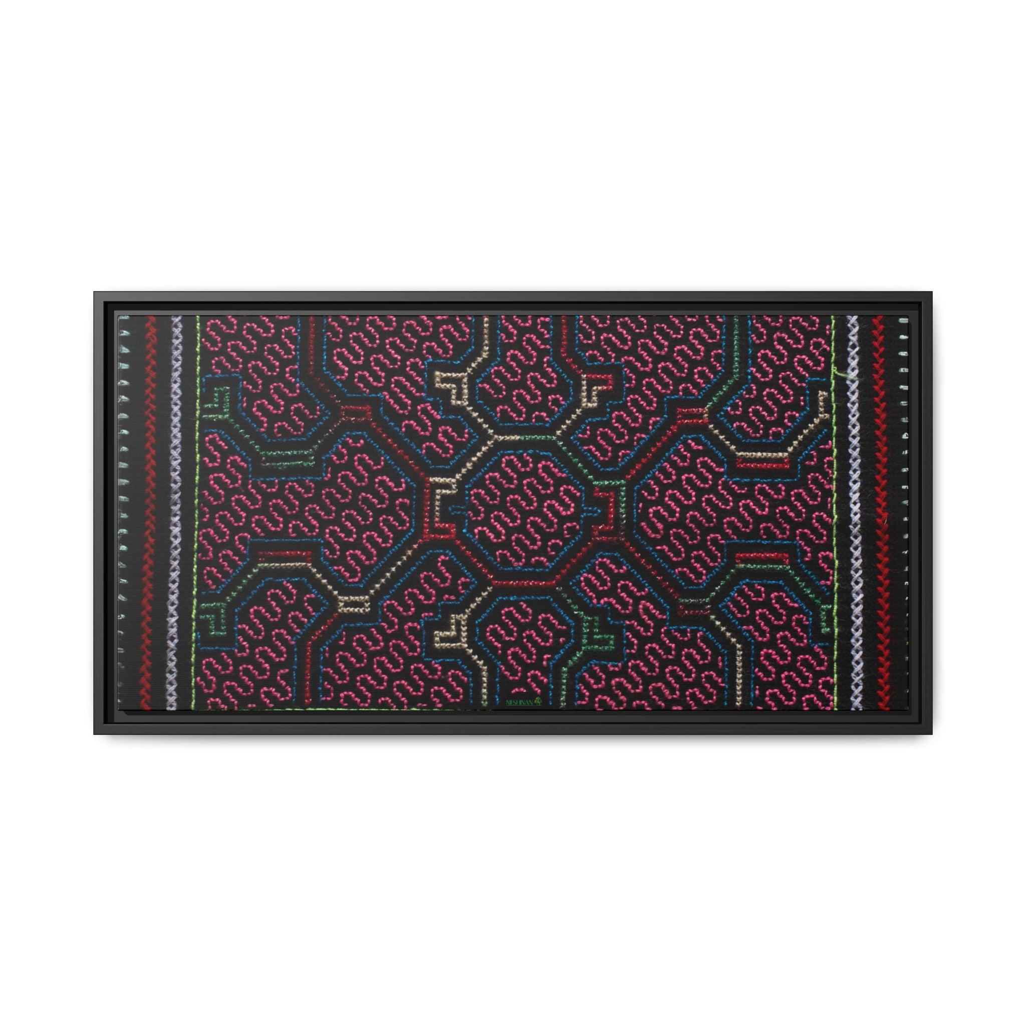 Canvas Shipibo Art – Metax Kené – Icaro of the medicine trees