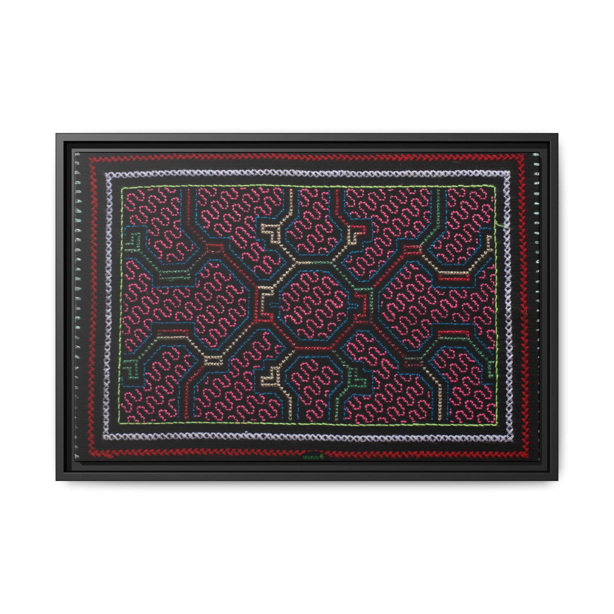 Canvas Shipibo Art – Metax Kené – Icaro of the medicine trees