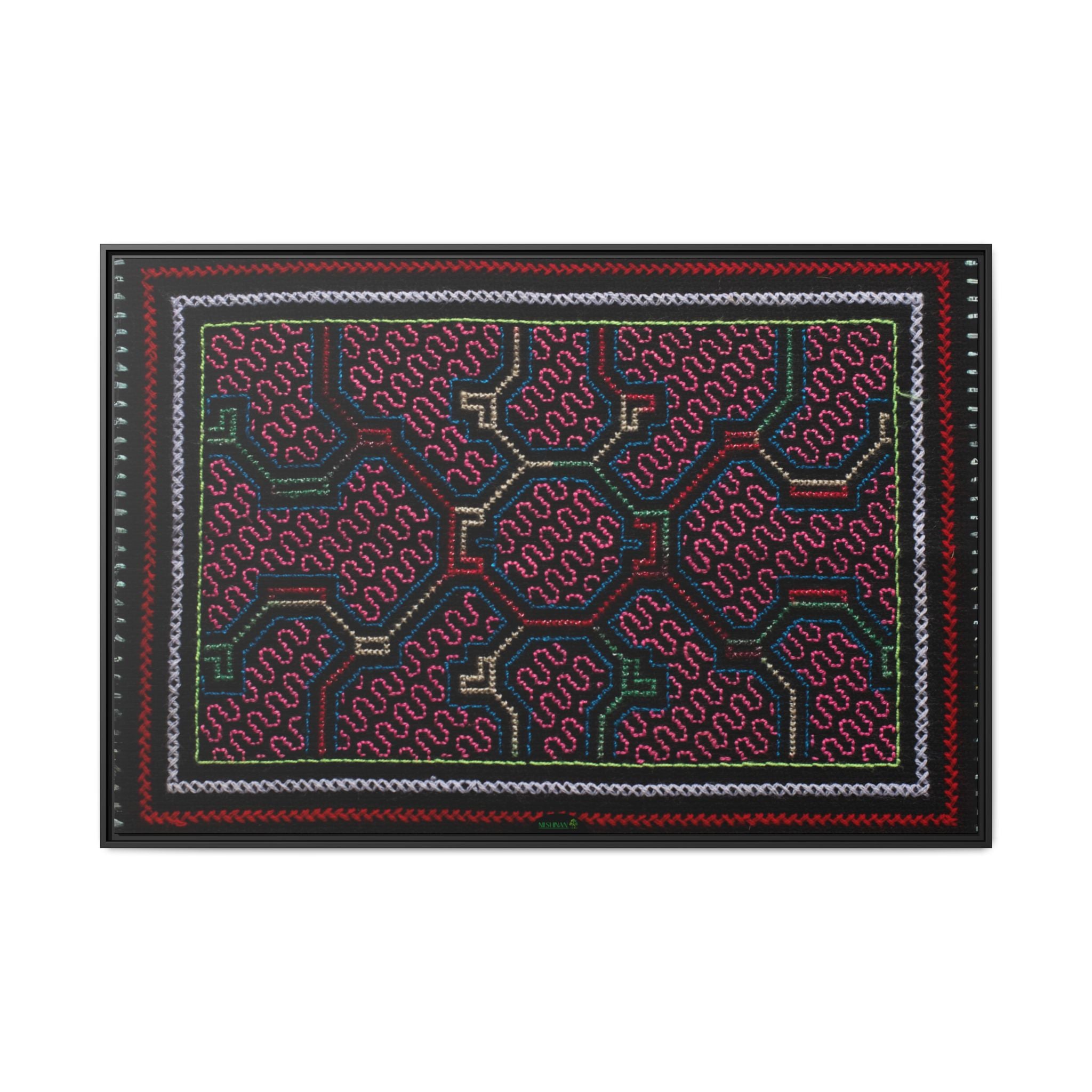 Canvas Shipibo Art – Metax Kené – Icaro of the medicine trees