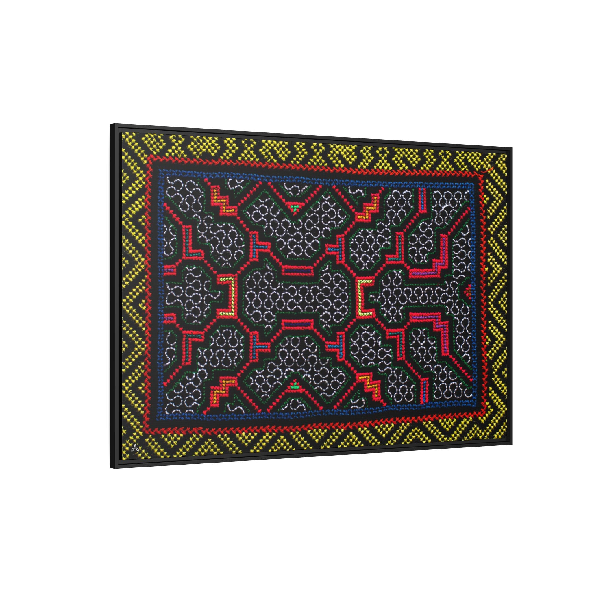 Canvas Shipibo Art – Xao Kené – Icaro of light and gratitude