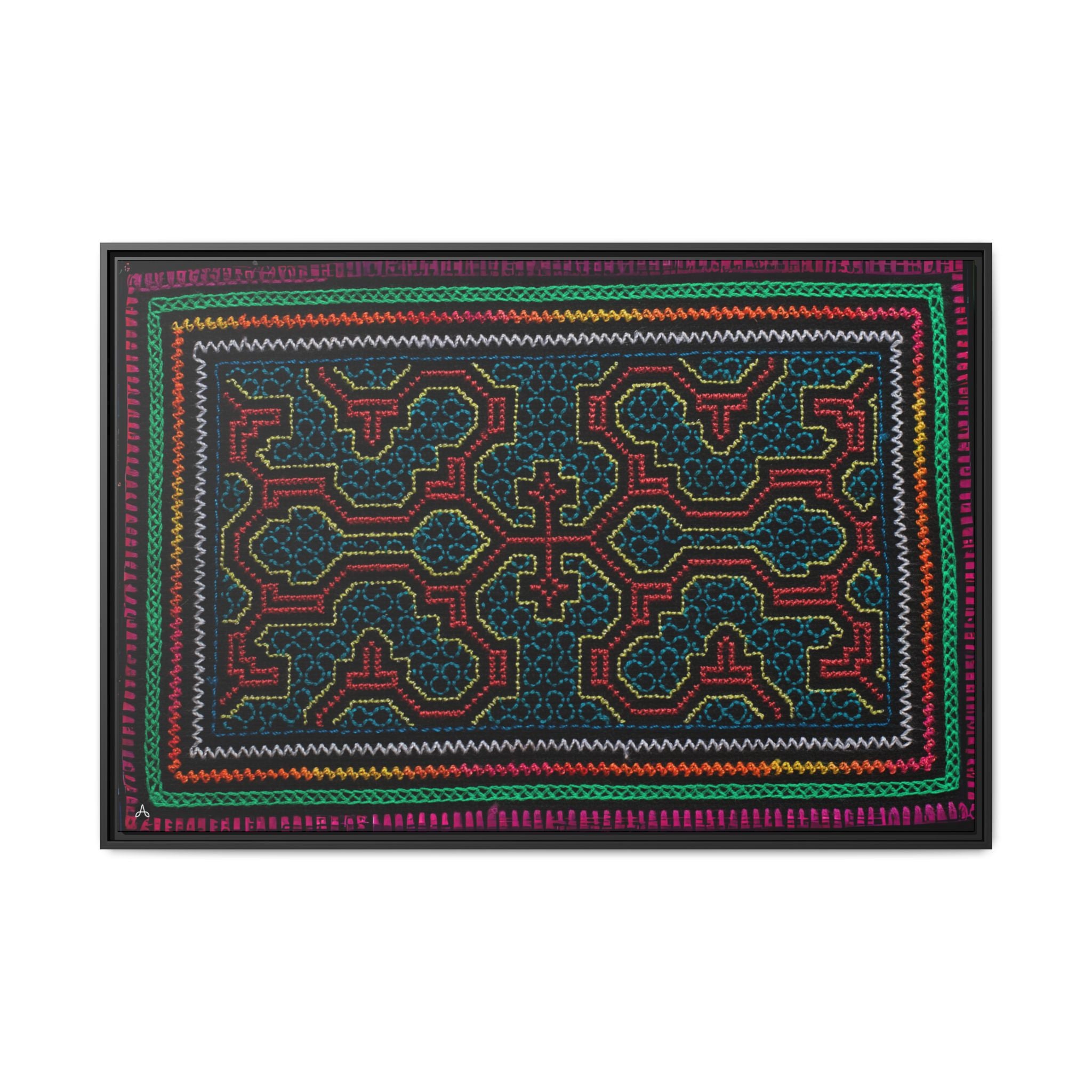 Canvas Shipibo Art – Mayá Kené – Icaro of beautifying