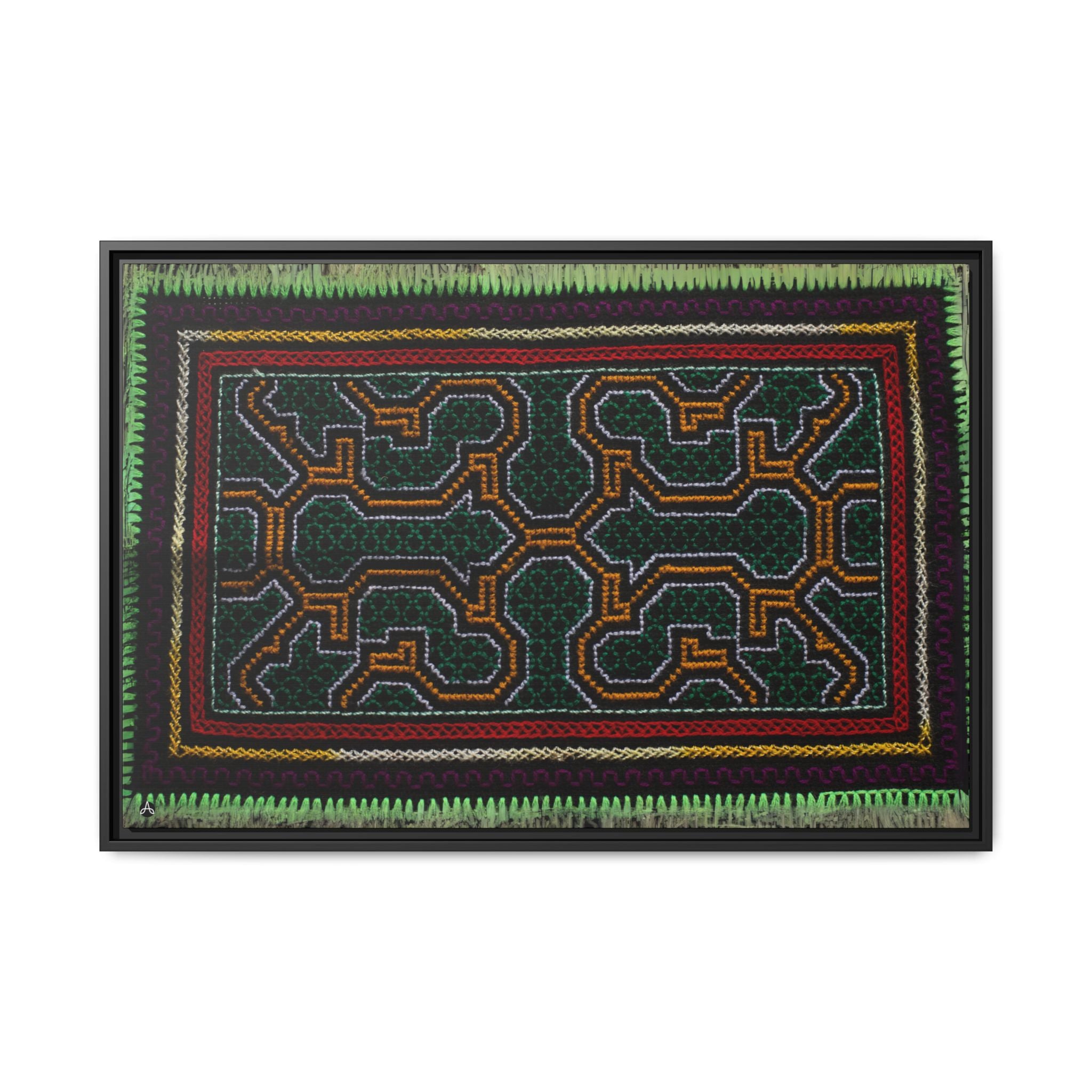 Canvas Shipibo Art – Metax Kené – Icaro of the trees