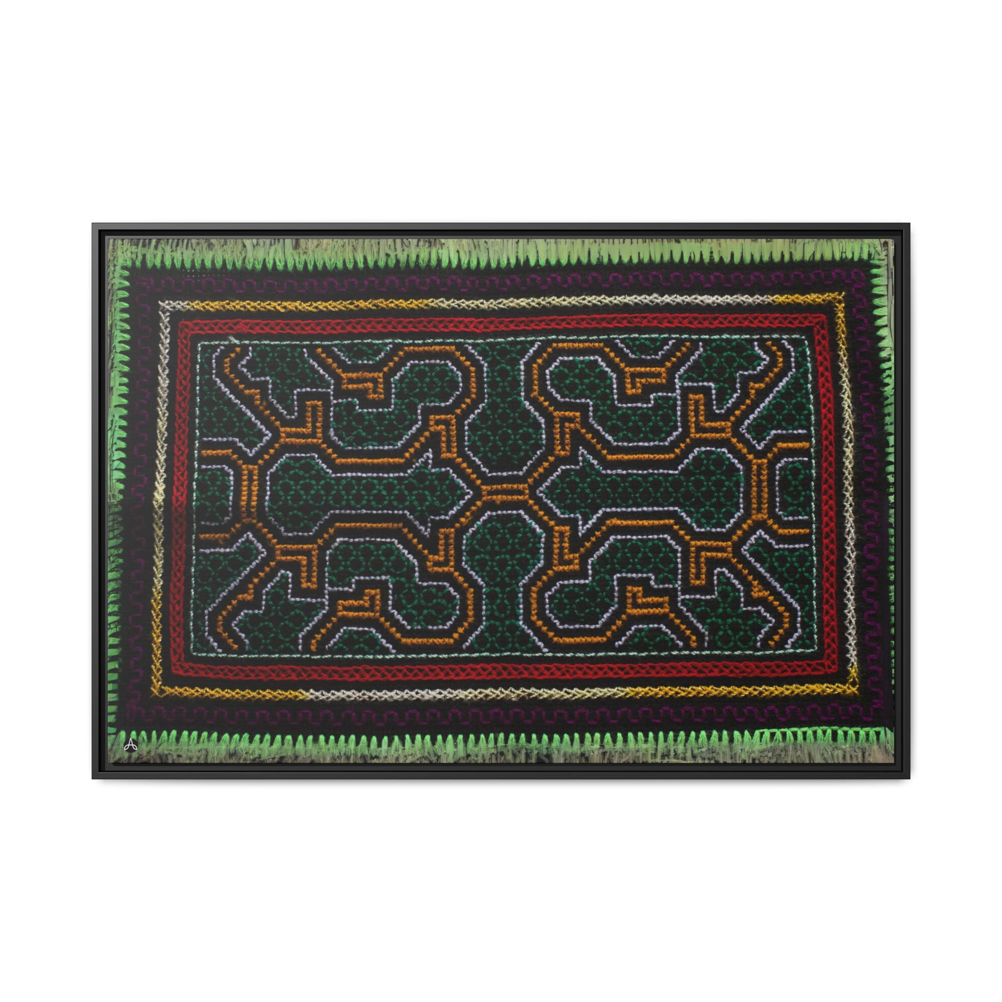 Canvas Shipibo Art – Metax Kené – Icaro of the trees