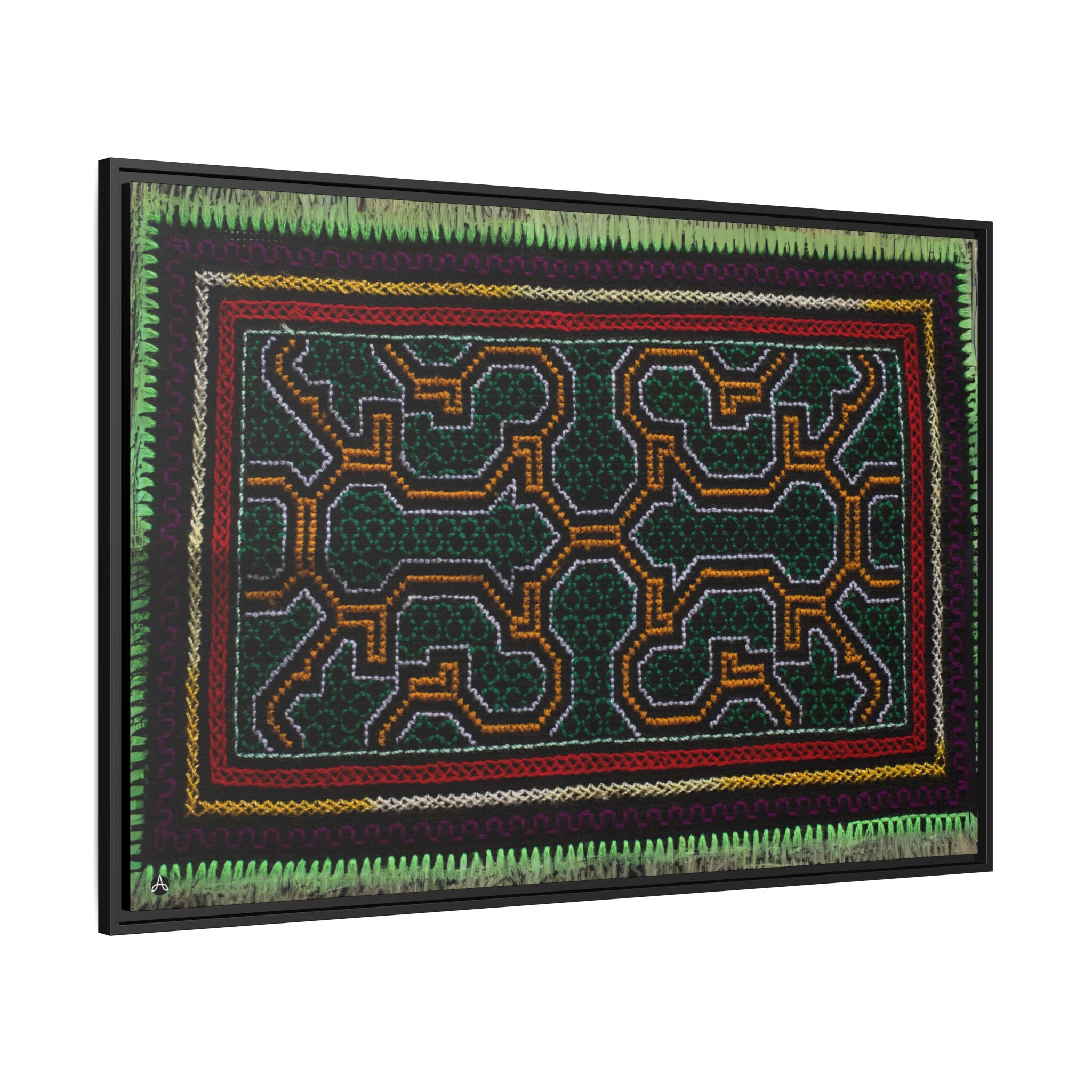 Canvas Shipibo Art – Metax Kené – Icaro of the trees