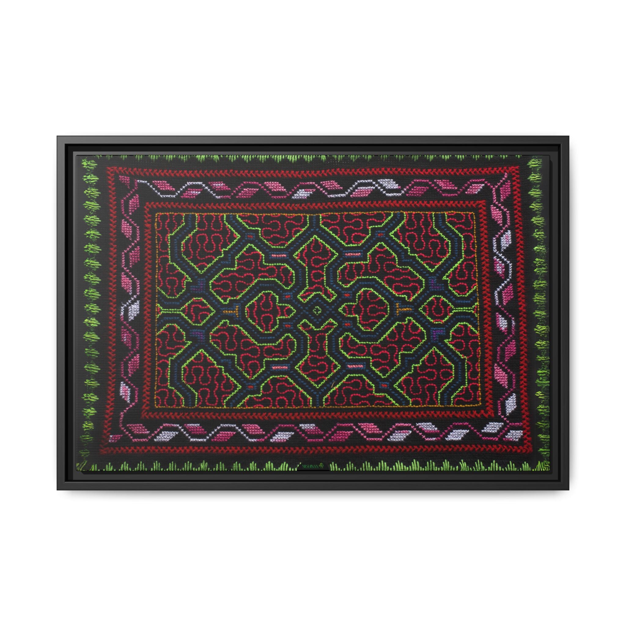 Canvas Shipibo Art – Sanken Kené – Icaro of all elements