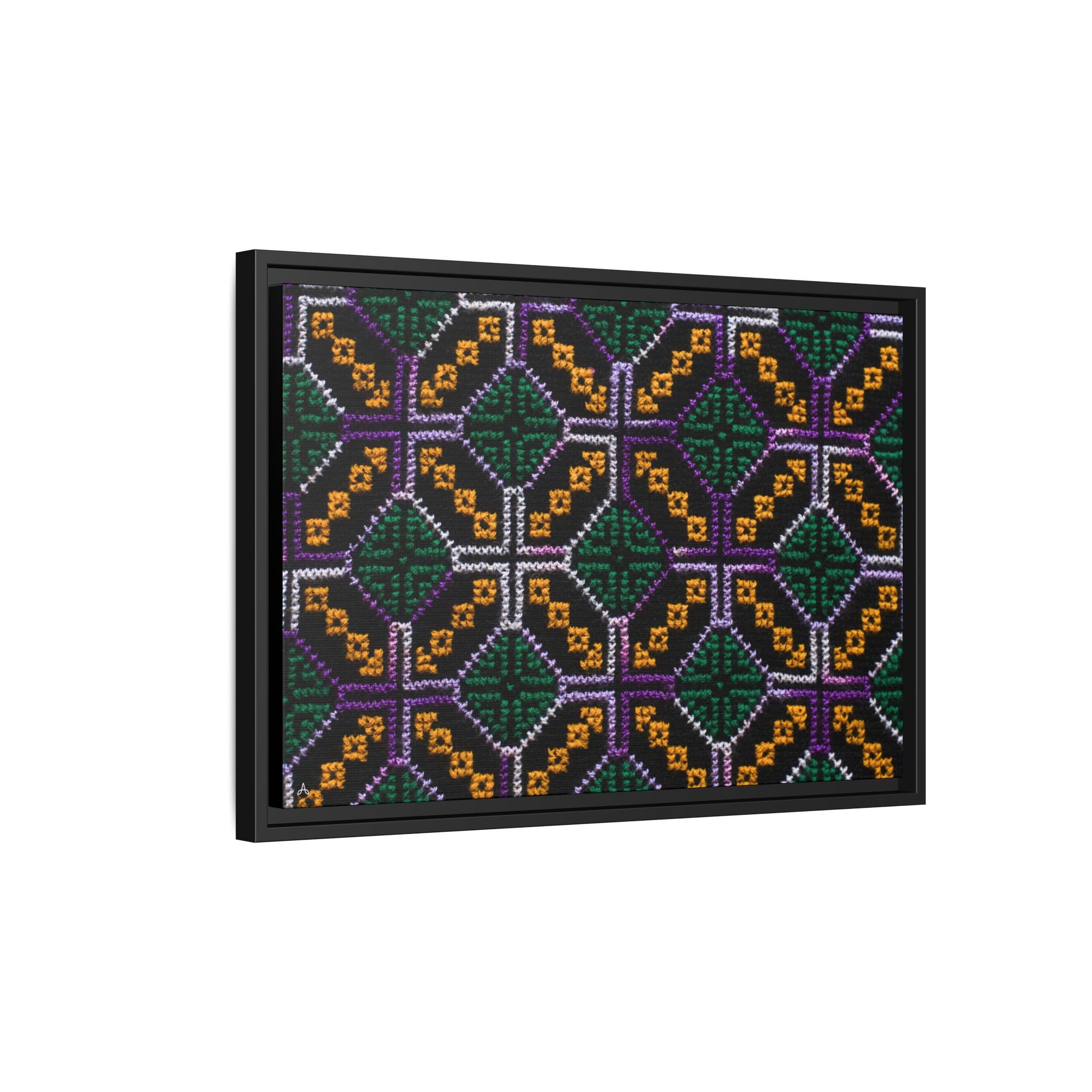 Canvas Shipibo Art – Petó Kené – Icaro of the forest and sky