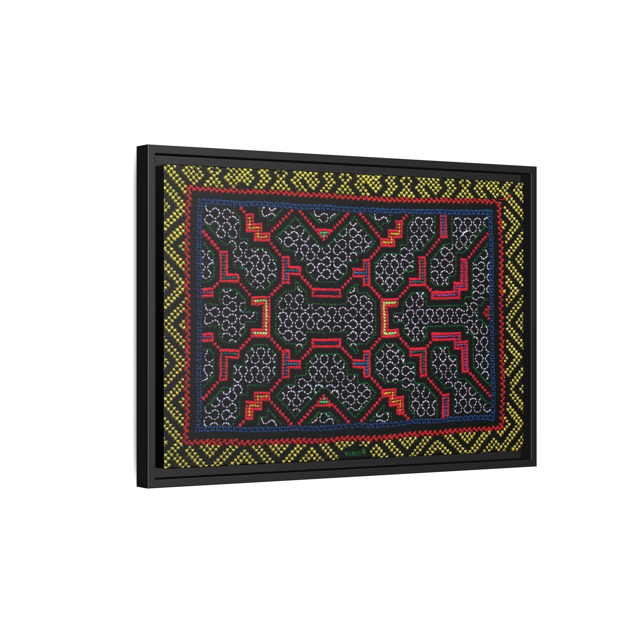 Canvas Shipibo Art – Xao Kené – Icaro of light and gratitude
