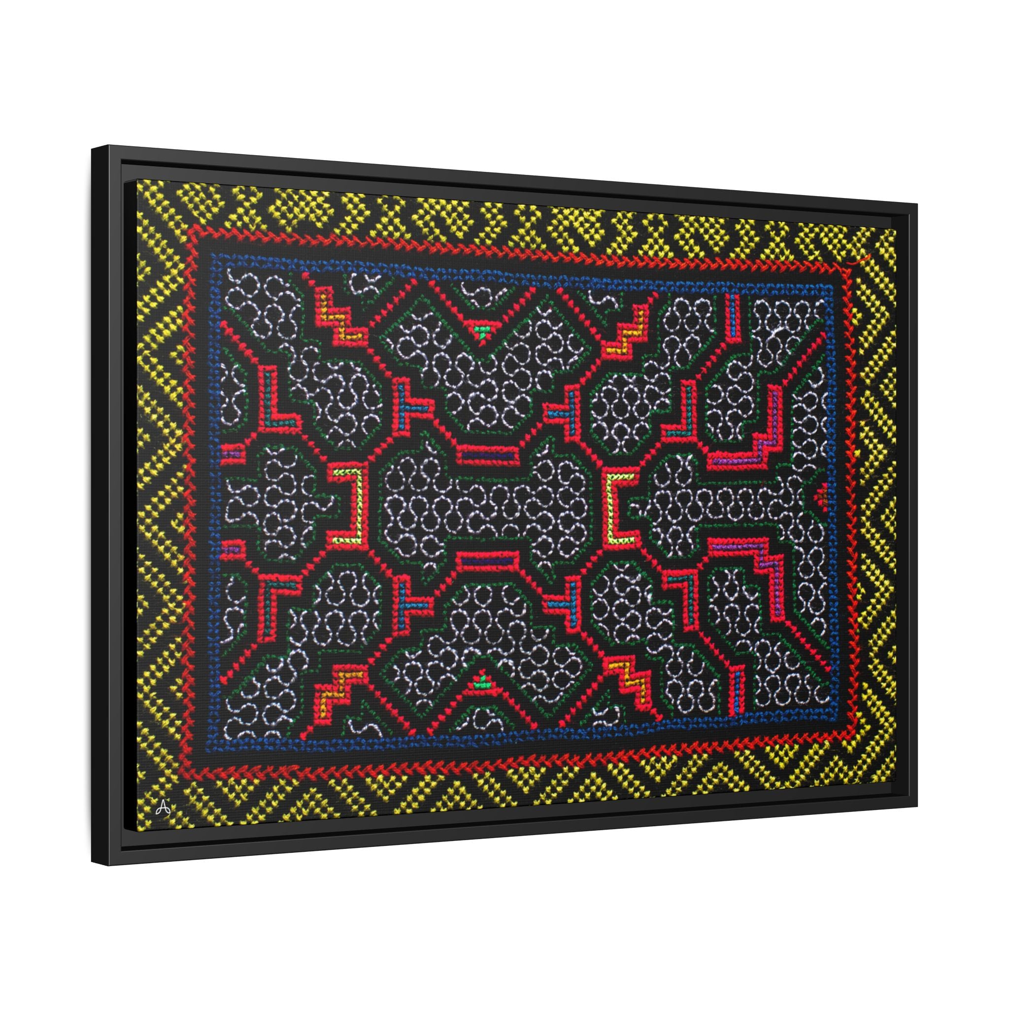 Canvas Shipibo Art – Xao Kené – Icaro of light and gratitude