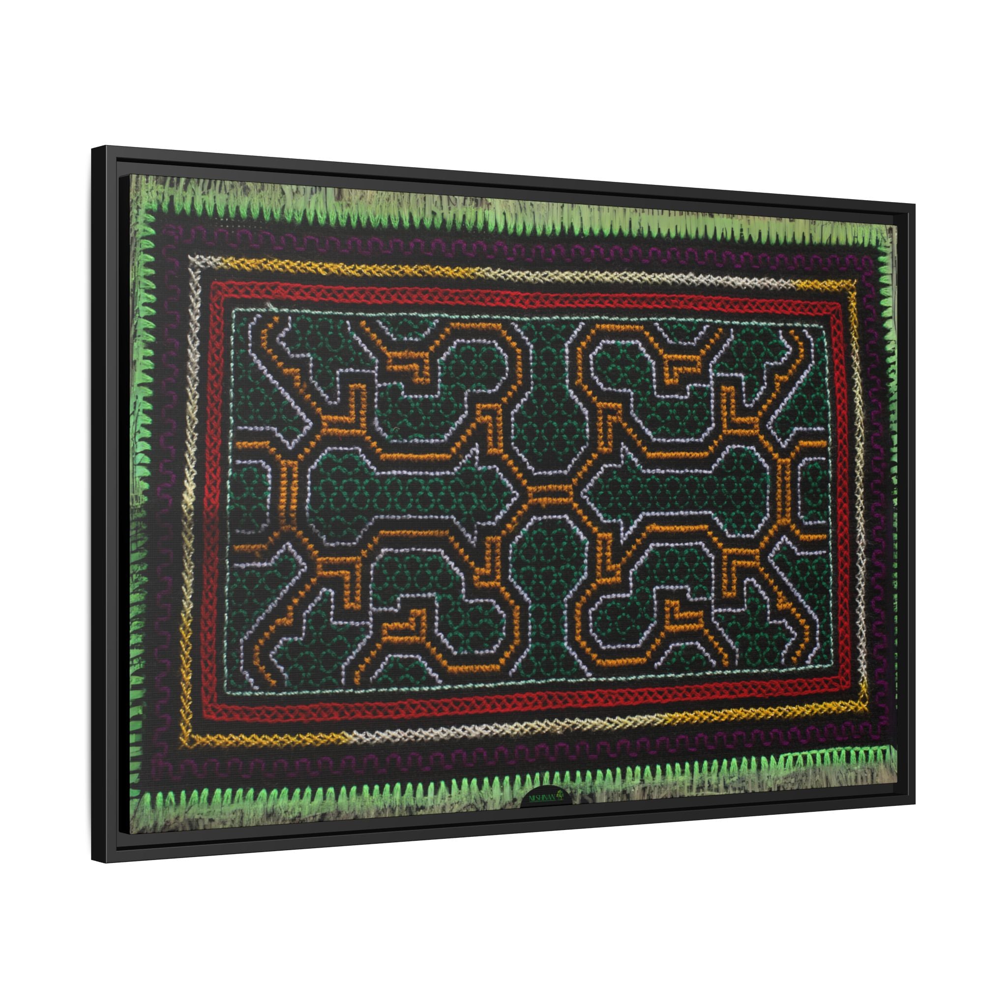 Canvas Shipibo Art – Metax Kené – Icaro of the trees