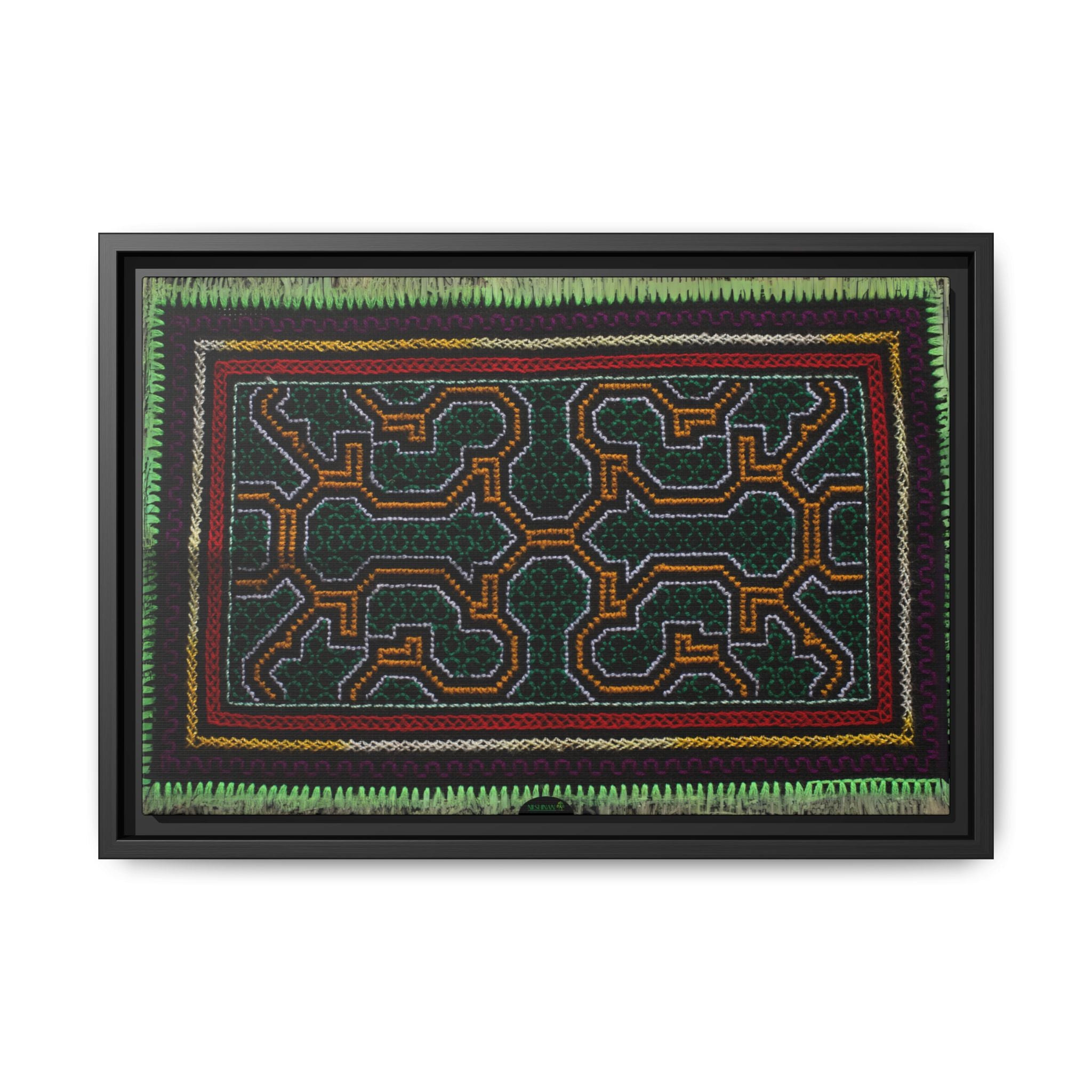 Canvas Shipibo Art – Metax Kené – Icaro of the trees