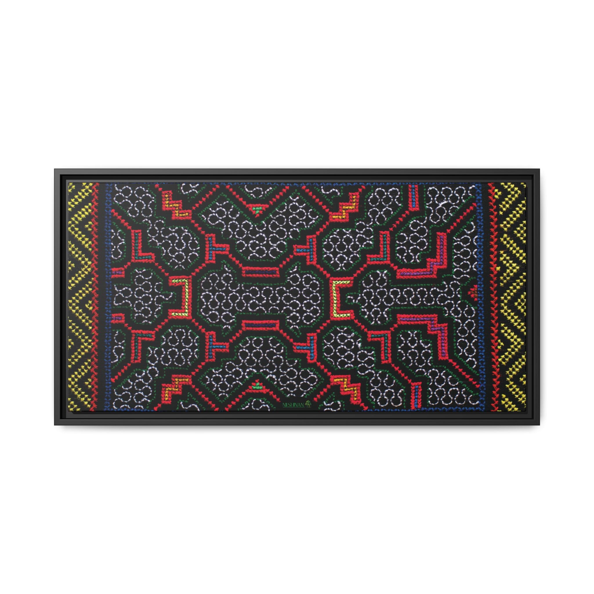 Canvas Shipibo Art – Xao Kené – Icaro of light and gratitude