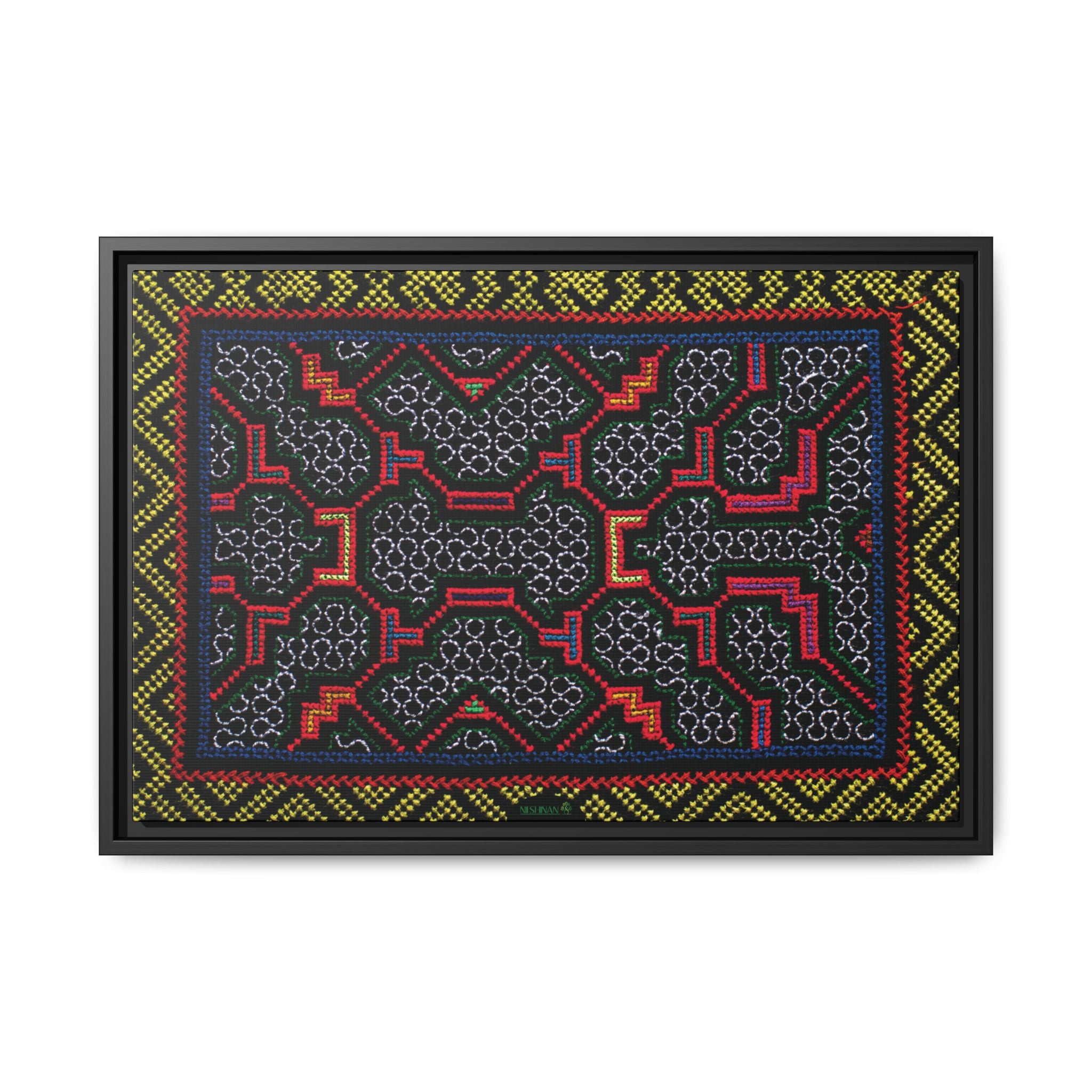 Canvas Shipibo Art – Xao Kené – Icaro of light and gratitude