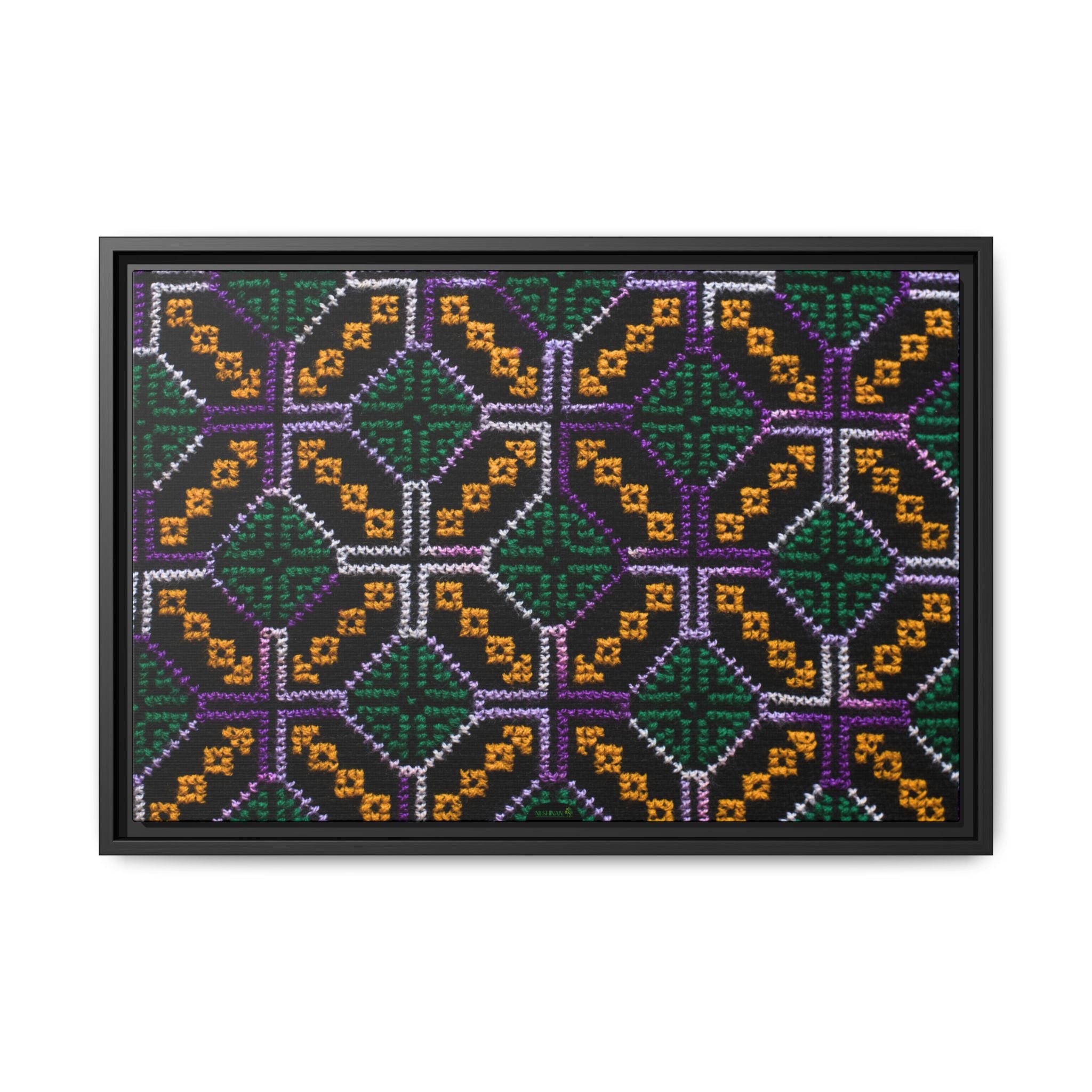 Canvas Shipibo Art – Petó Kené – Icaro of the forest and sky