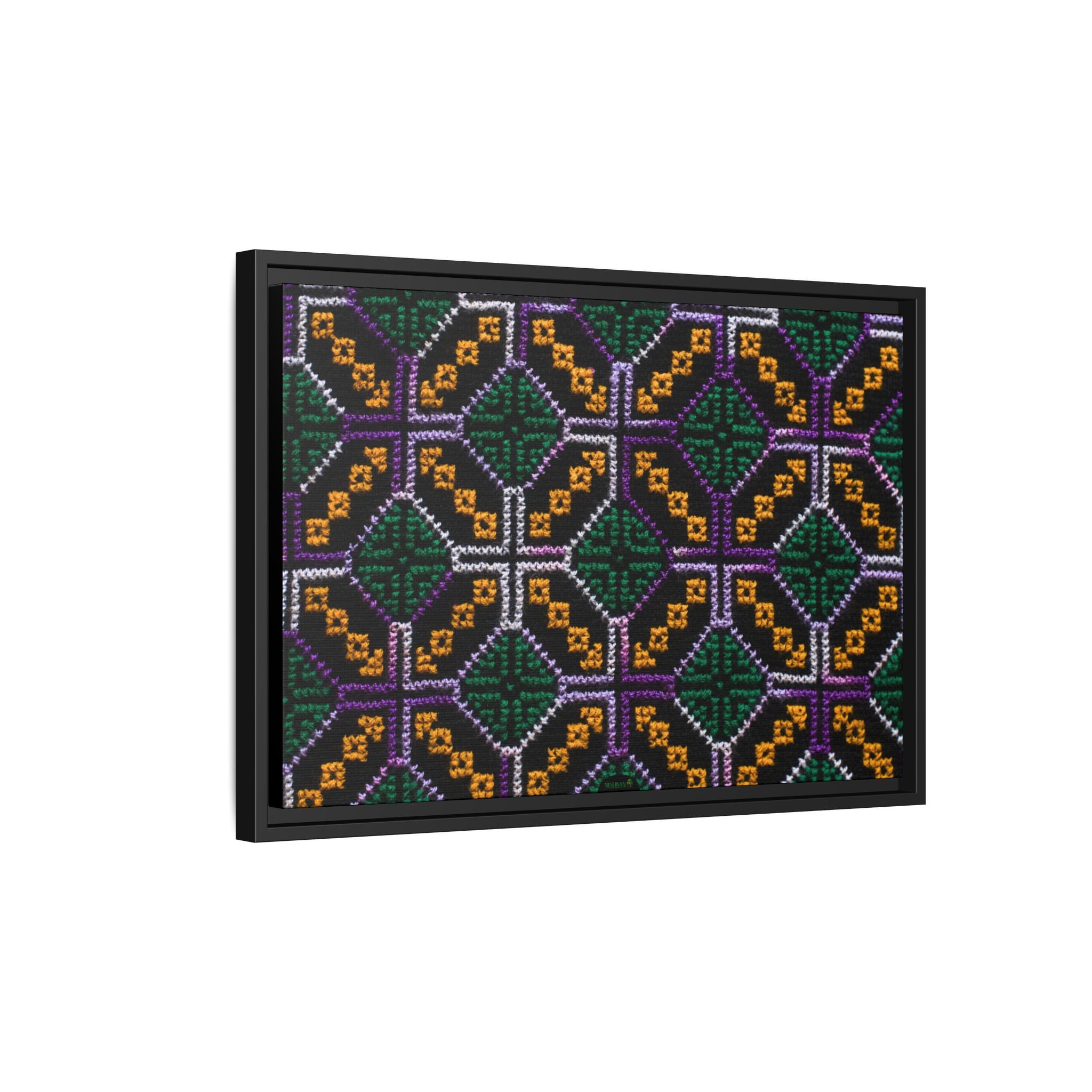 Canvas Shipibo Art – Petó Kené – Icaro of the forest and sky