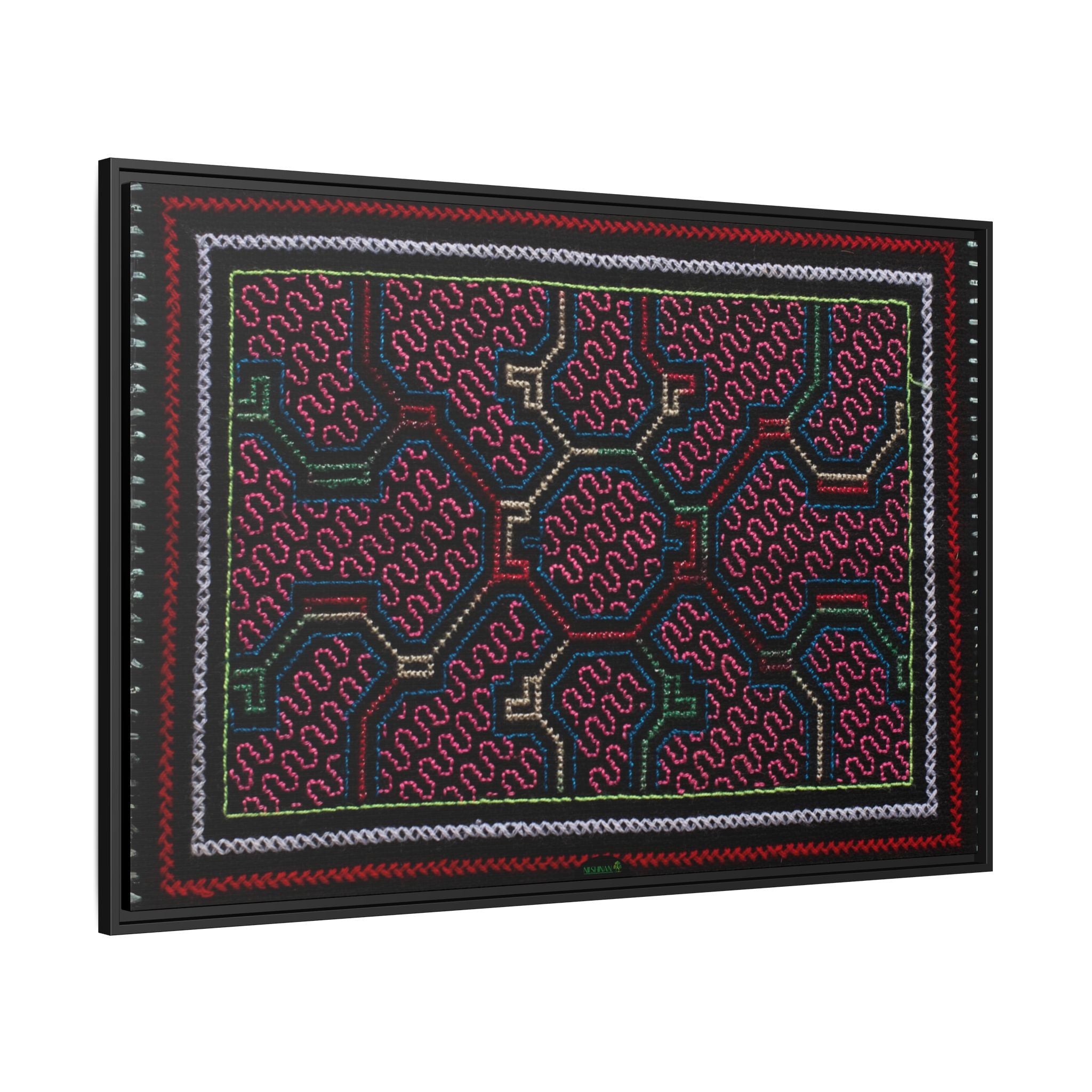 Canvas Shipibo Art – Metax Kené – Icaro of the medicine trees