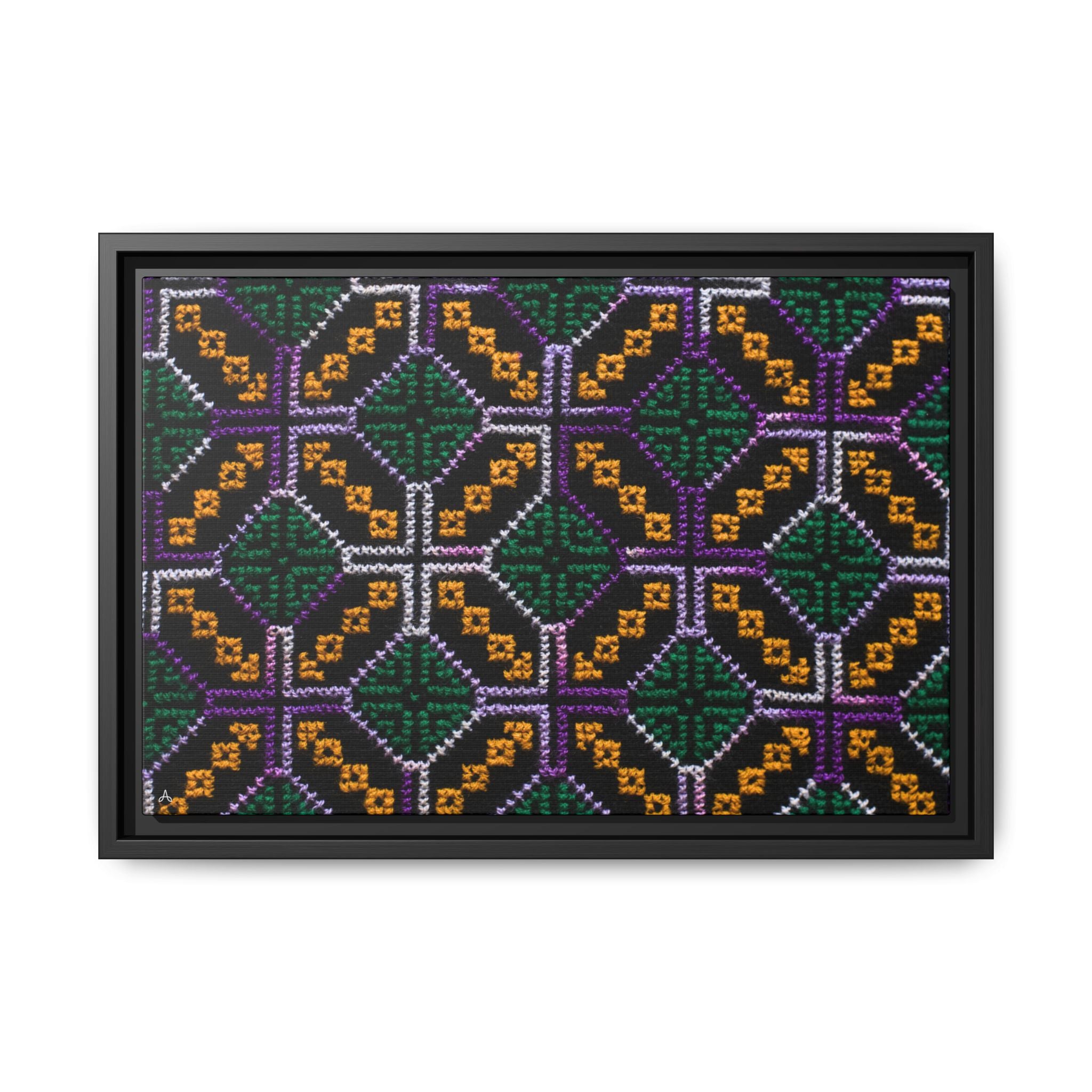 Canvas Shipibo Art – Petó Kené – Icaro of the forest and sky