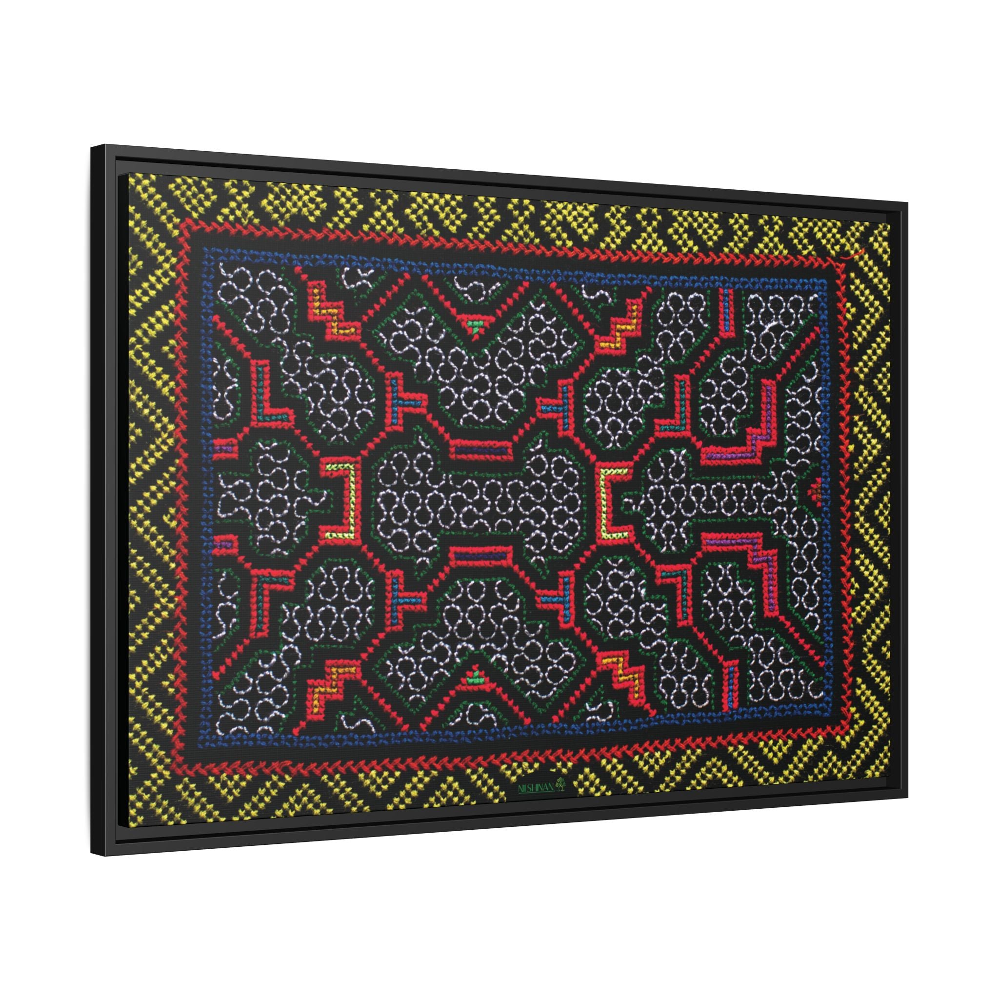 Canvas Shipibo Art – Xao Kené – Icaro of light and gratitude