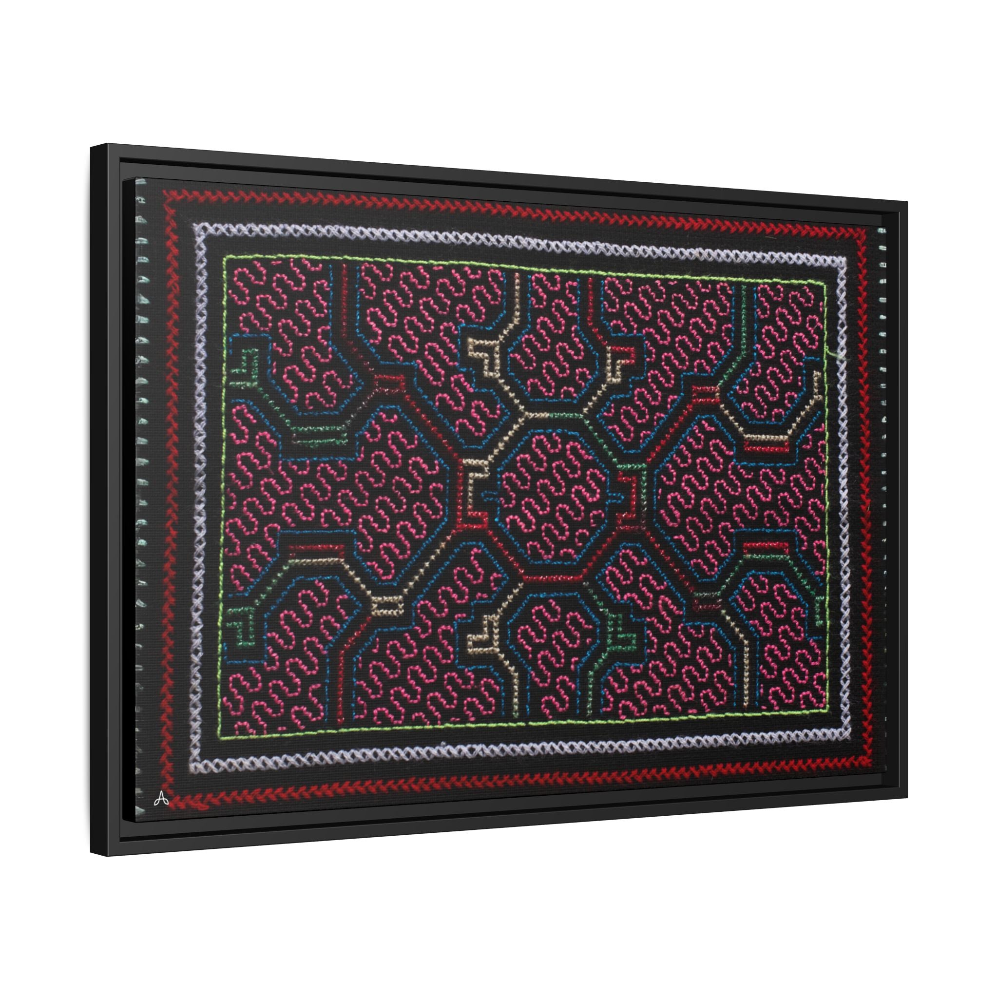 Canvas Shipibo Art – Metax Kené – Icaro of the medicine trees