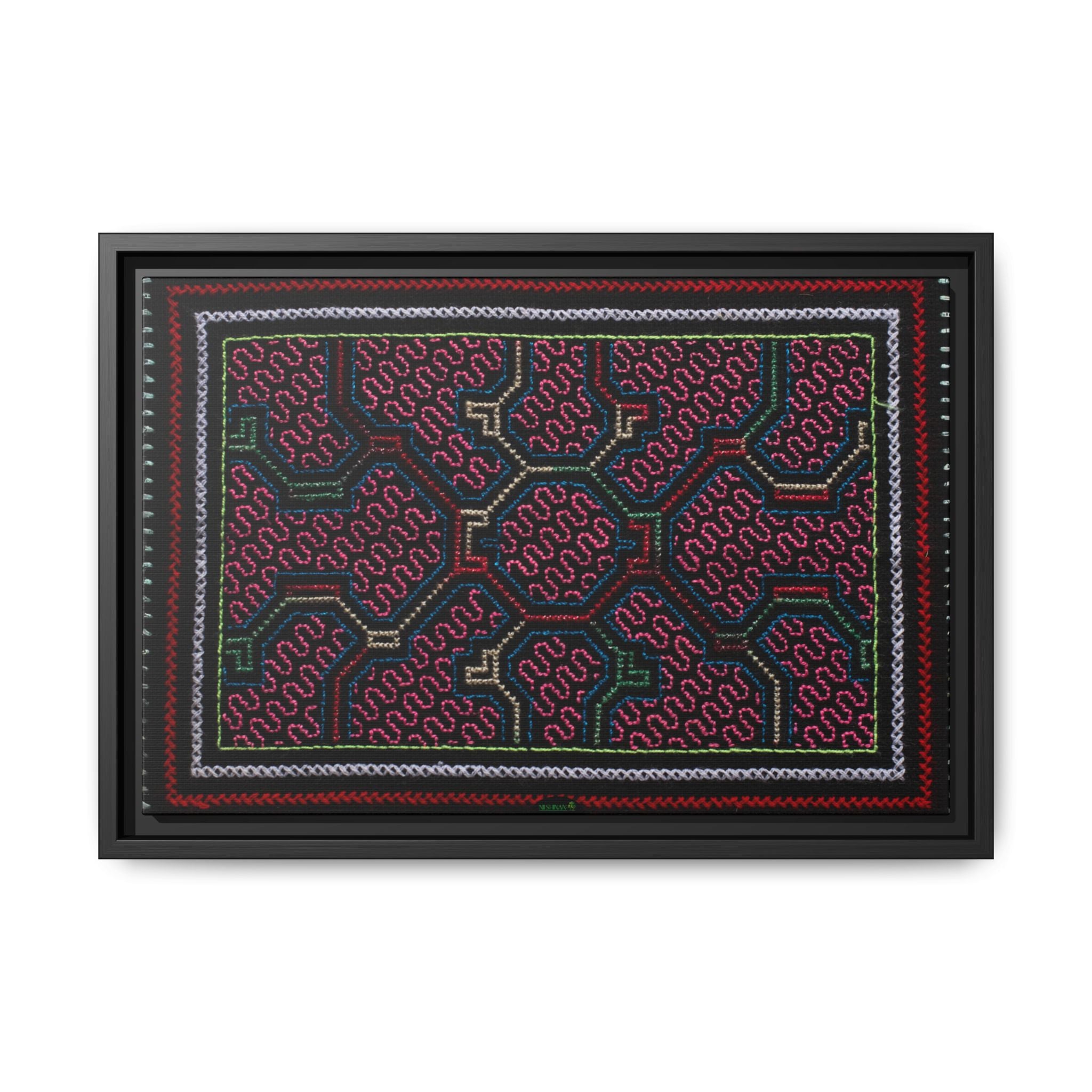 Canvas Shipibo Art – Metax Kené – Icaro of the medicine trees