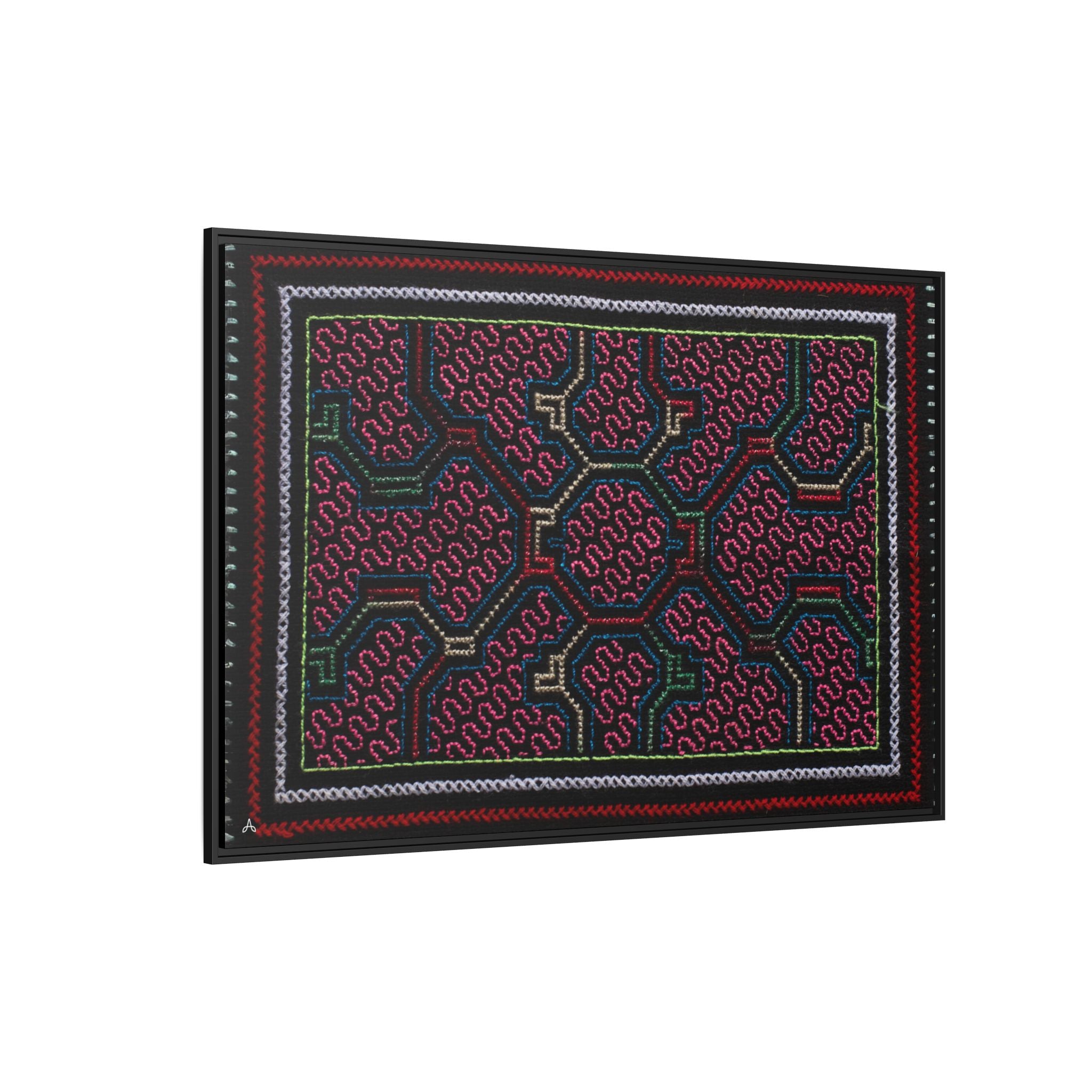 Canvas Shipibo Art – Metax Kené – Icaro of the medicine trees