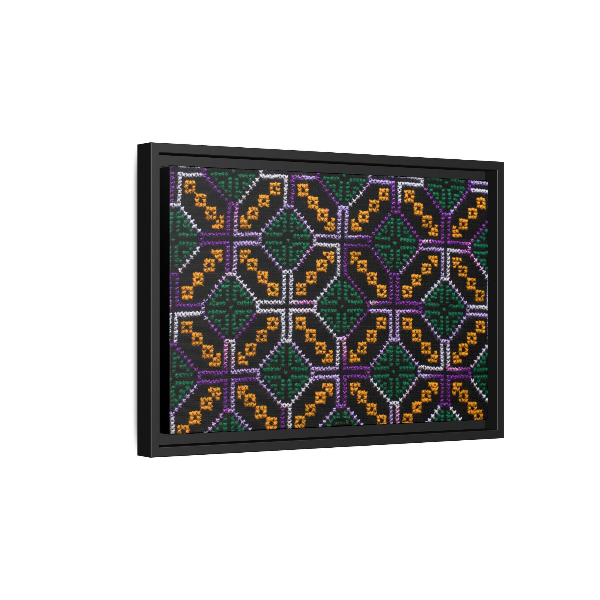 Canvas Shipibo Art – Petó Kené – Icaro of the forest and sky