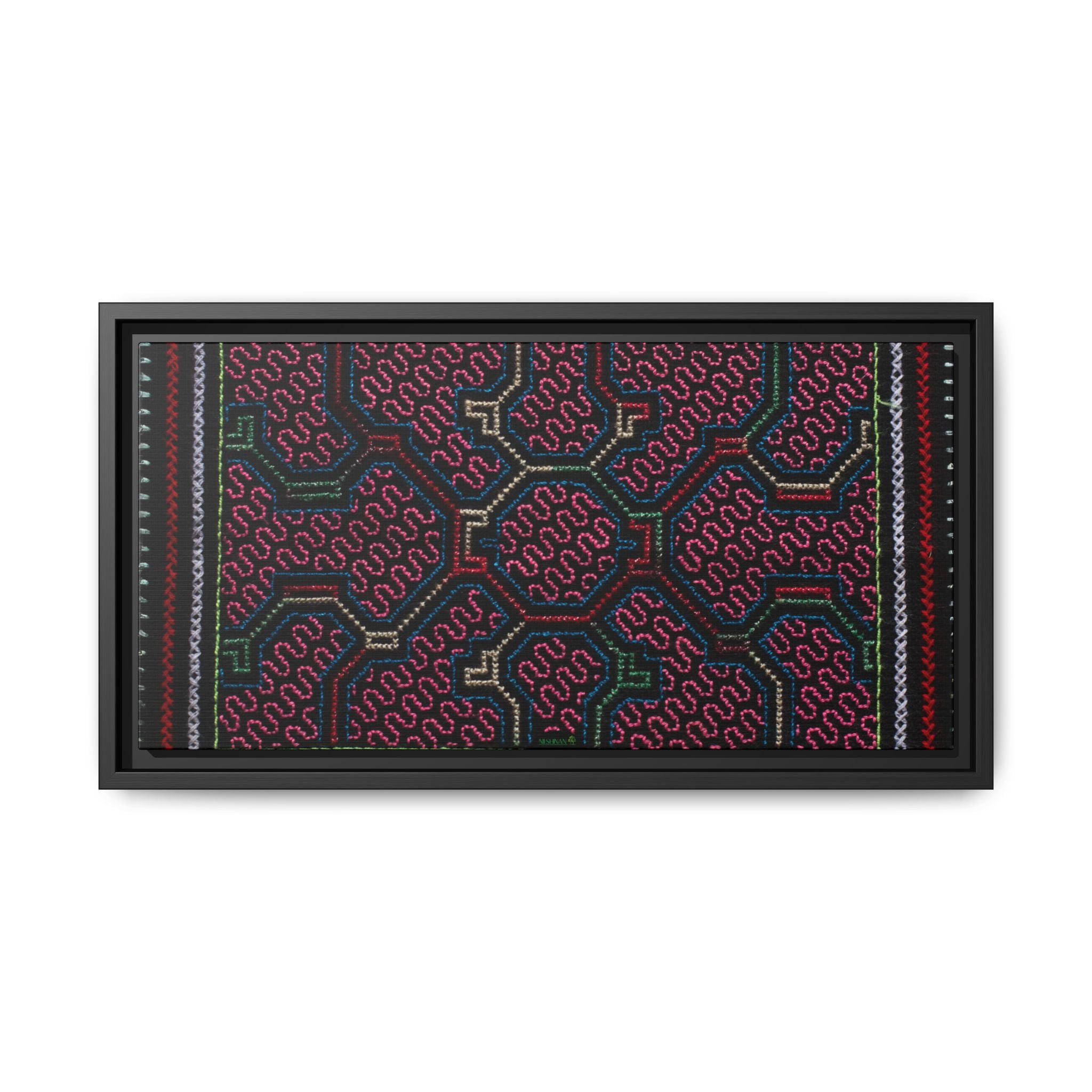 Canvas Shipibo Art – Metax Kené – Icaro of the medicine trees