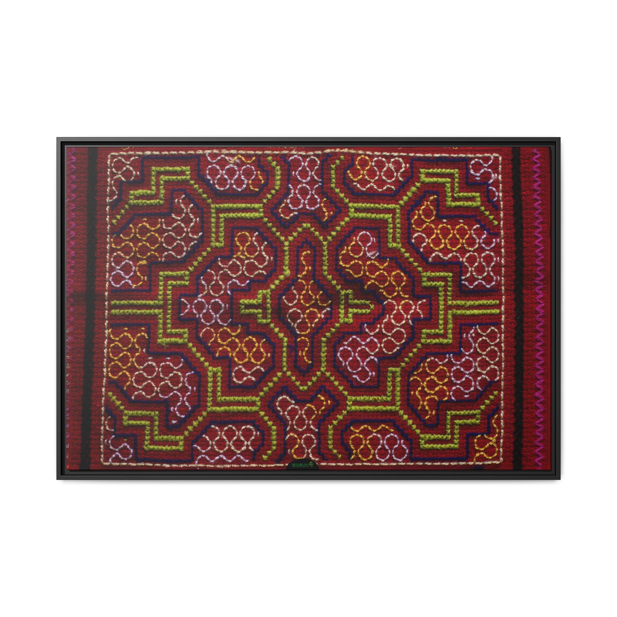 Canvas Shipibo Art – Mayá Kené – Icaro of the new lineages