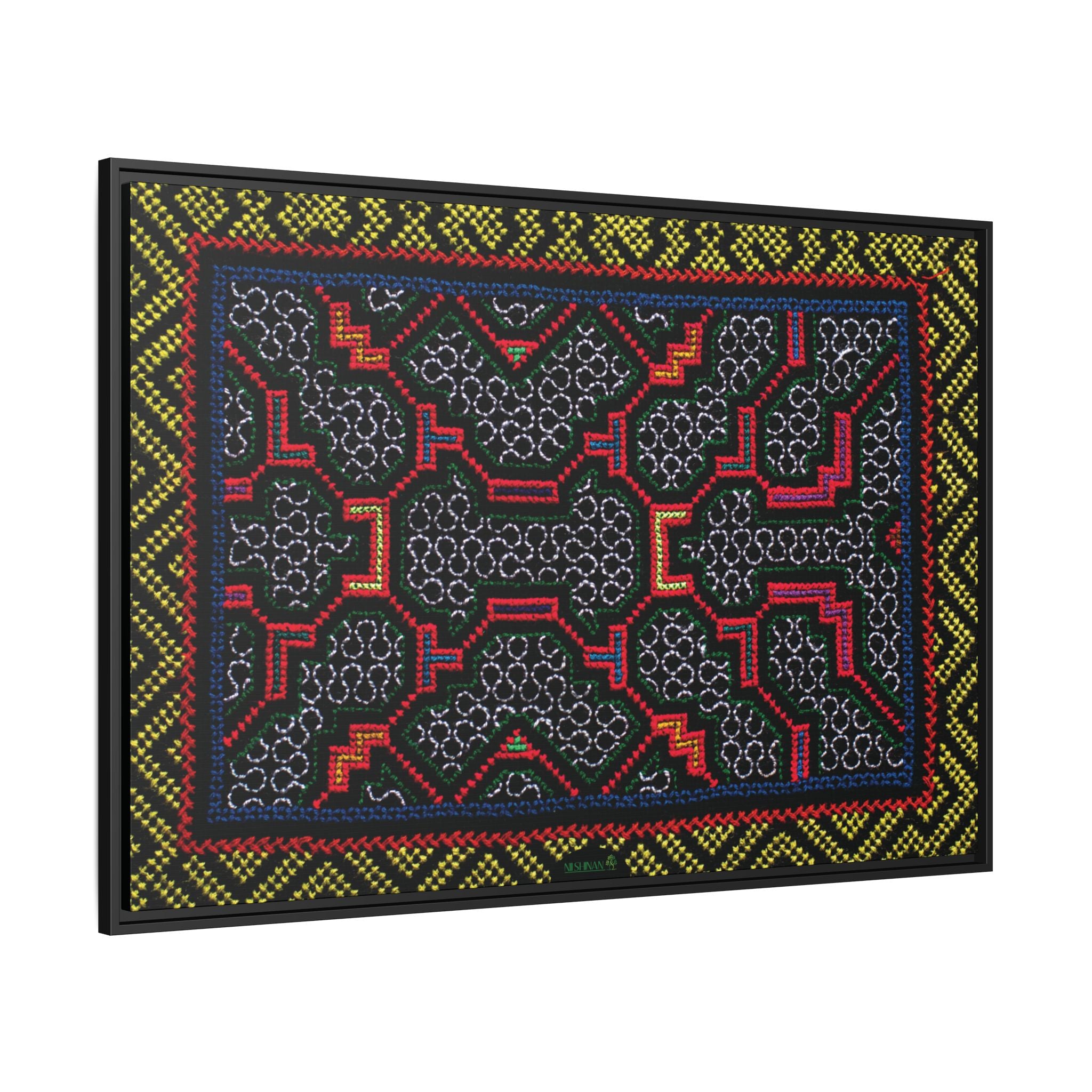 Canvas Shipibo Art – Xao Kené – Icaro of light and gratitude