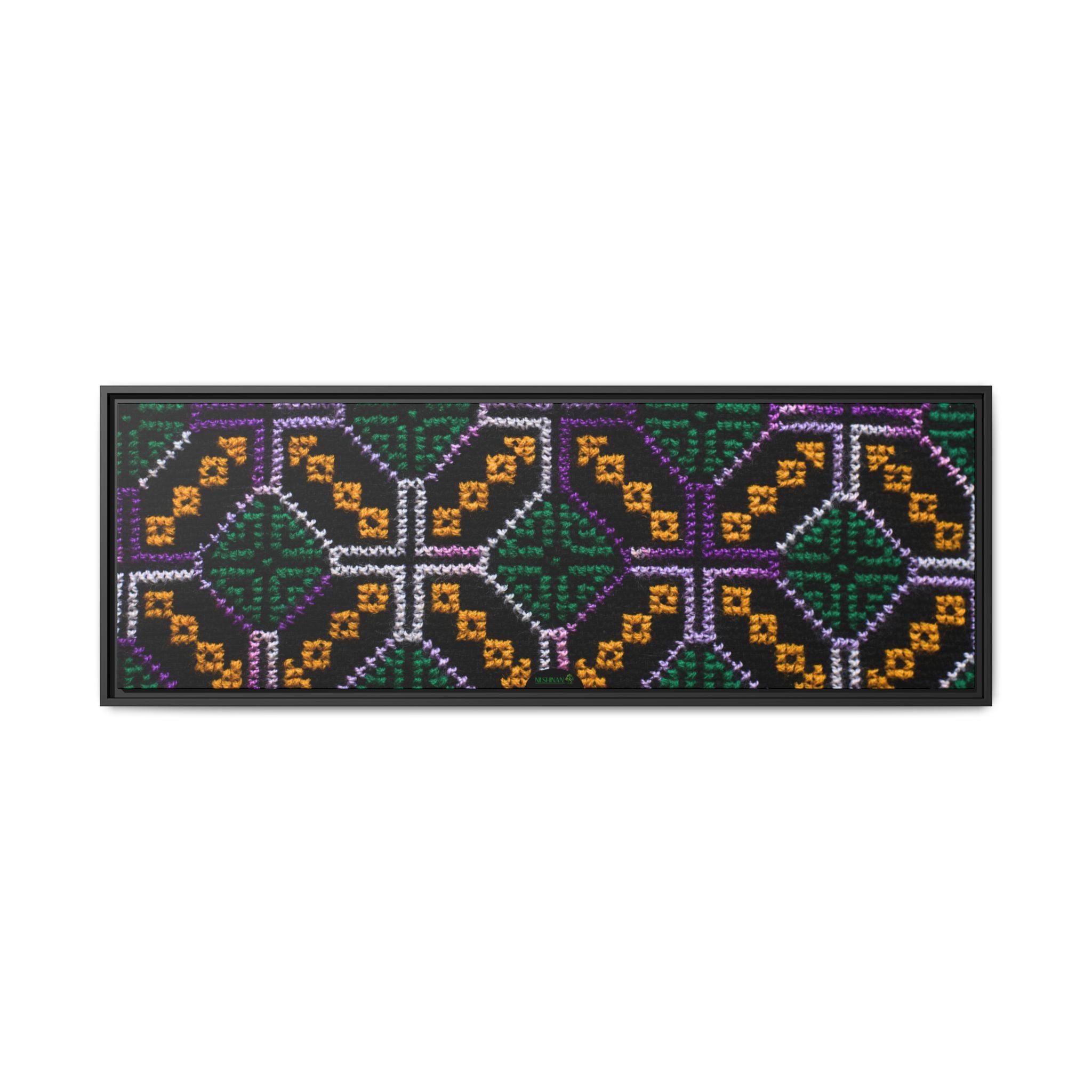 Canvas Shipibo Art – Petó Kené – Icaro of the forest and sky